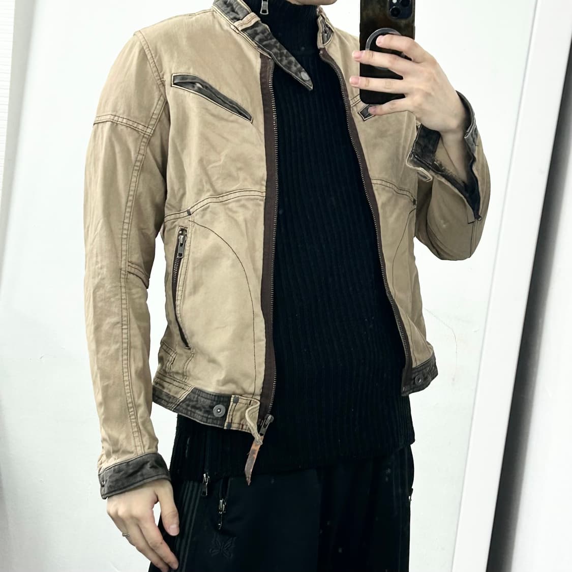 Ball 코튼 바이커 자켓 상품이미지3