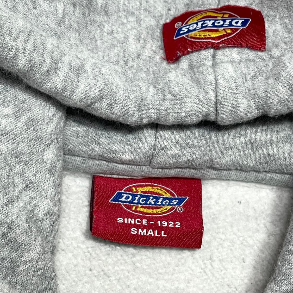 디키즈 스펠로고 그레이 기모 후드티셔츠 여성S 상품이미지4