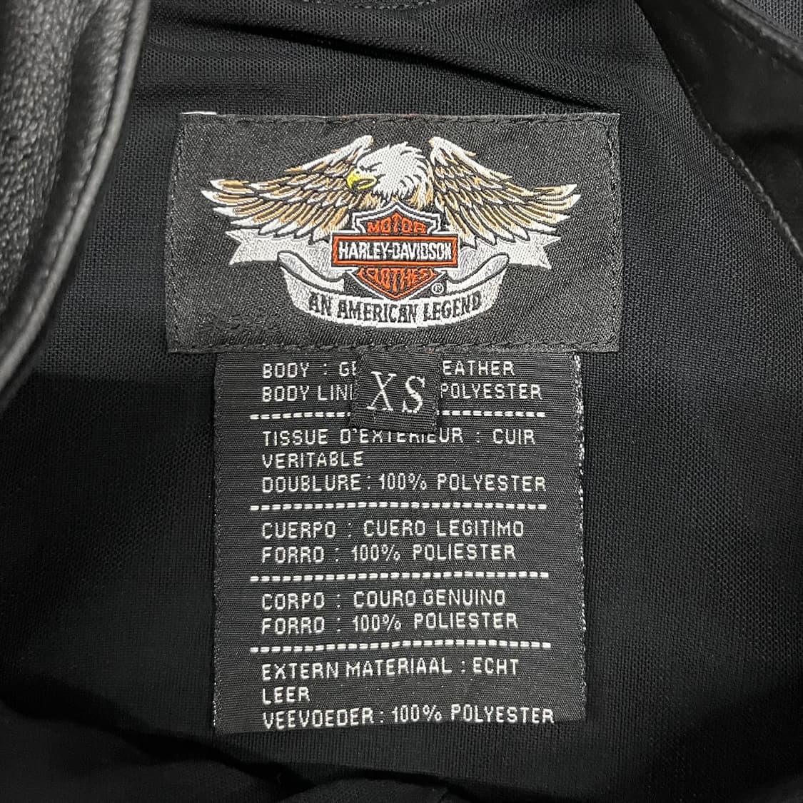 할리데이비슨 레더 탱크 탑 (XS) 상품이미지6