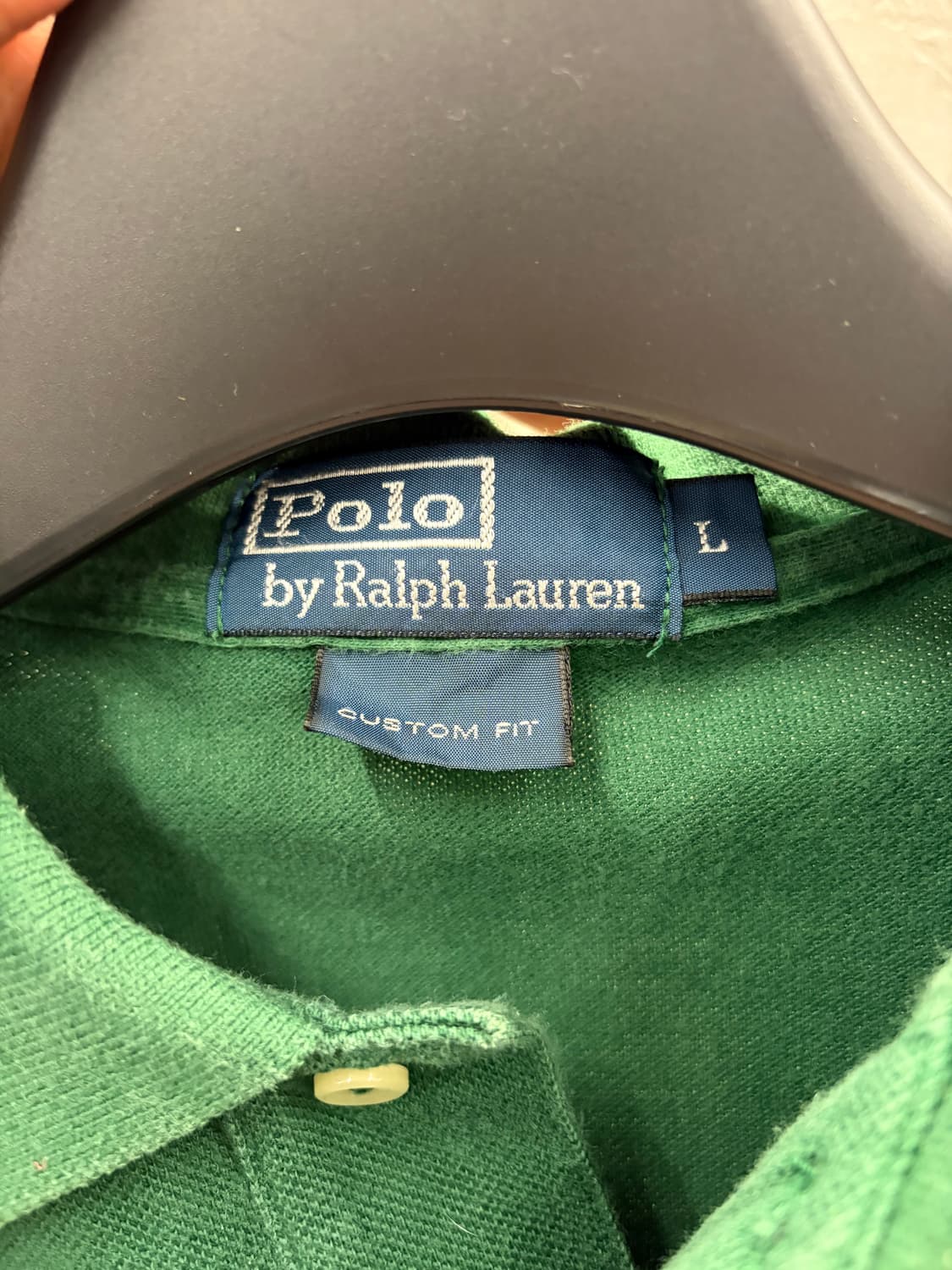 폴로 랄프로렌 긴팔 카라티 그린  L 상품이미지4