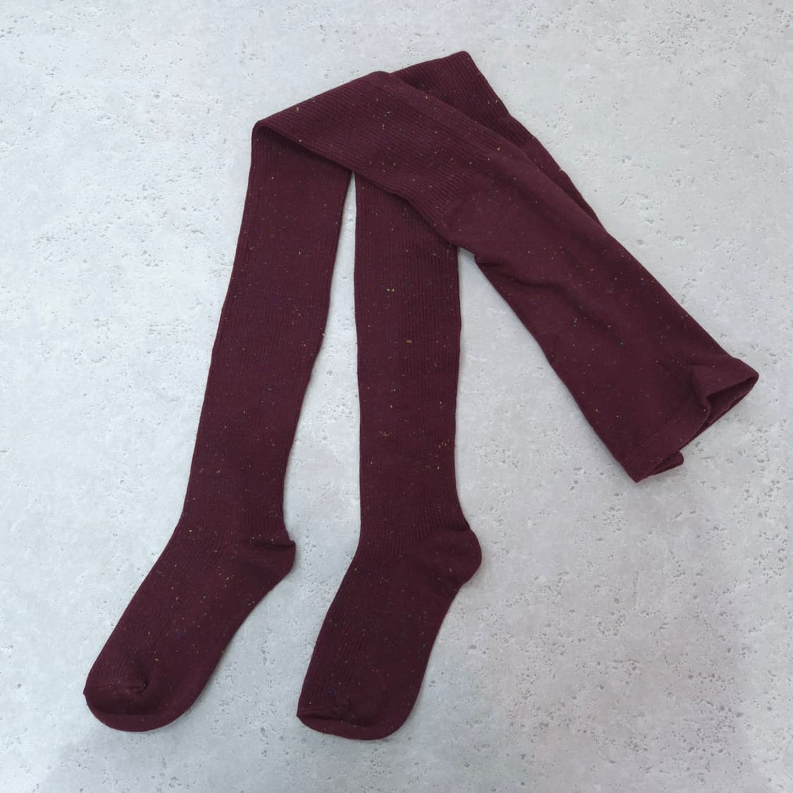 일본제 버건디 골지 네프사 겨울 니트 타이즈 상품이미지1