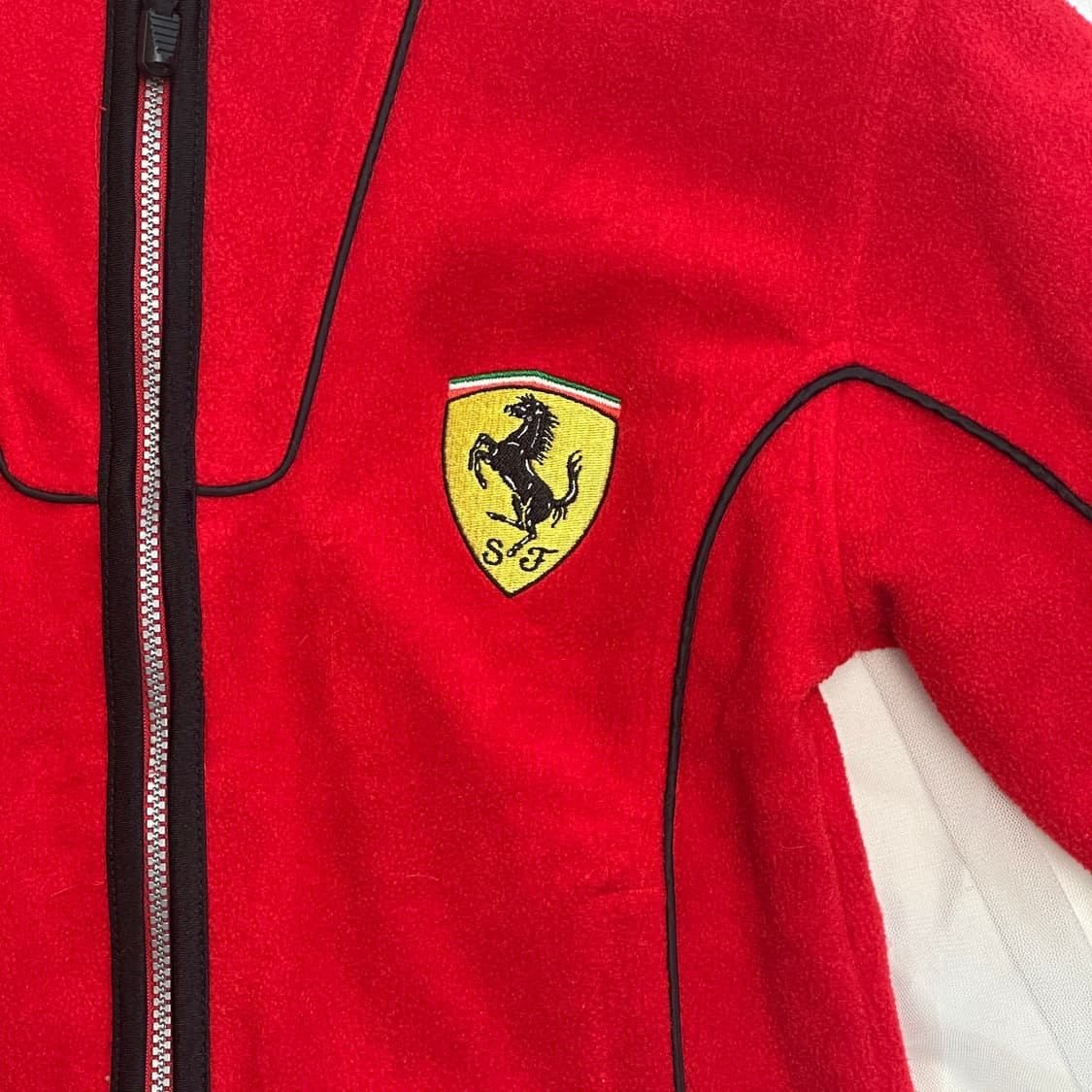 90s 페라리 파이핑 후리스 자켓 상품이미지3