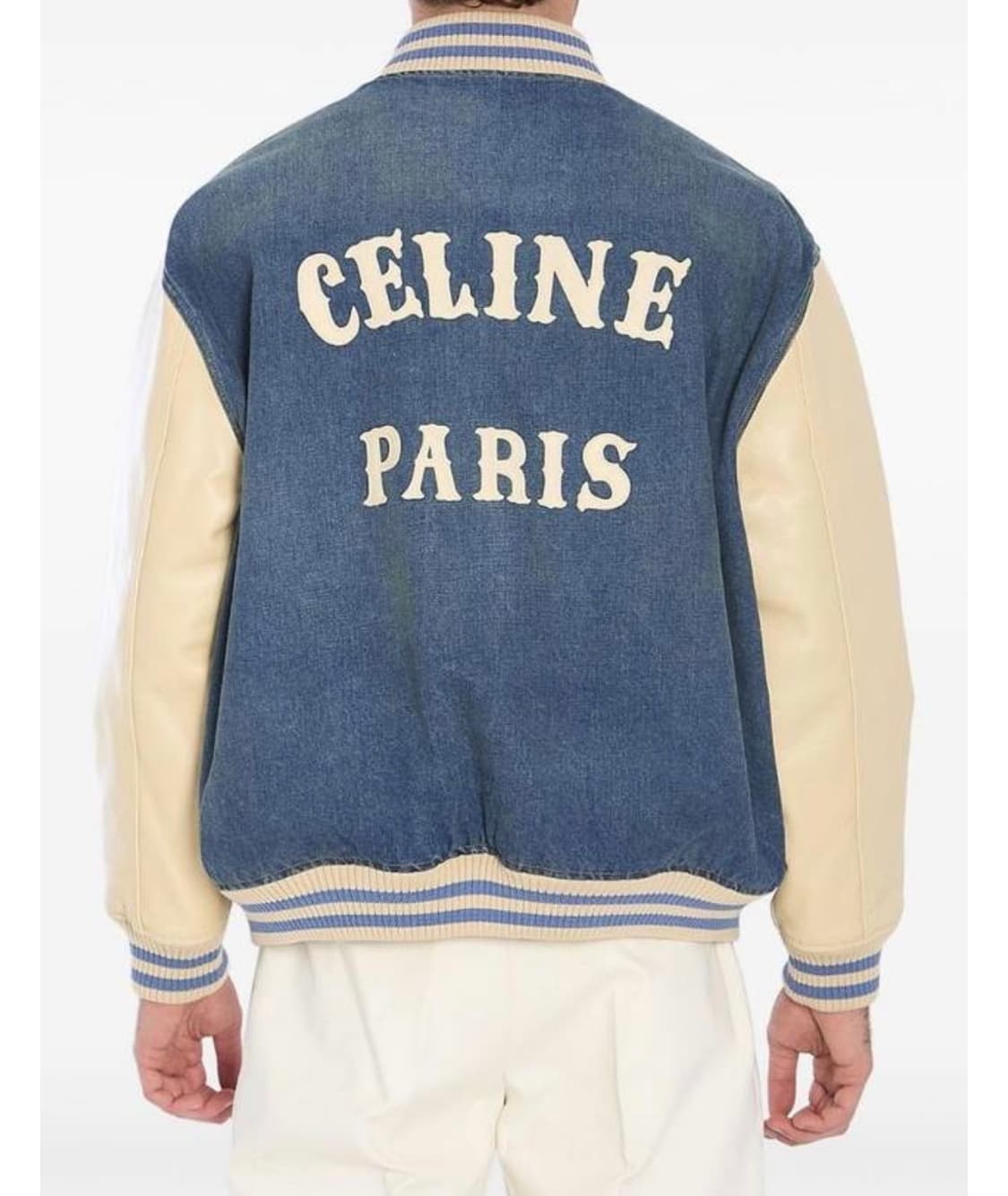 (A+/M) / 셀린느 데님 루즈 트리옹프 테디 트레일 워시 자켓 상품이미지10