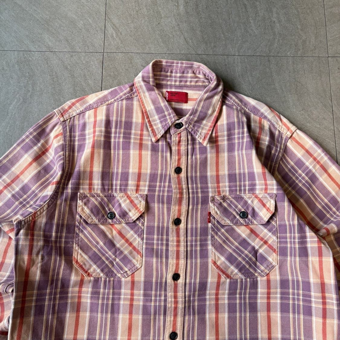 리바이스 정품 체크 해비 코튼 셔츠 상품이미지2