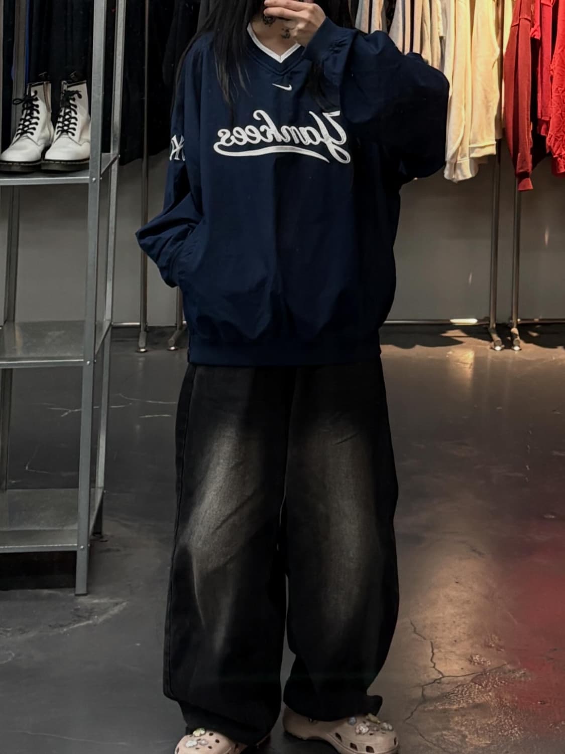 나이키 뉴욕양키스 유니폼 풀 오버 웜업A3729 상품이미지1