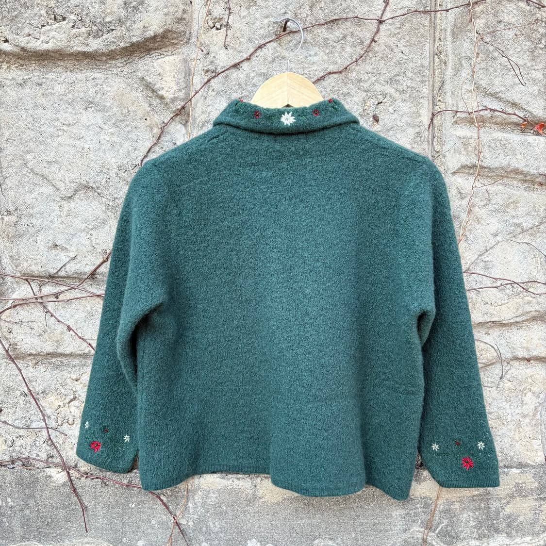 비즈 자수 모리 히피 아메카지 보헤미안 울 여성 빈티지 가디건 상품이미지2