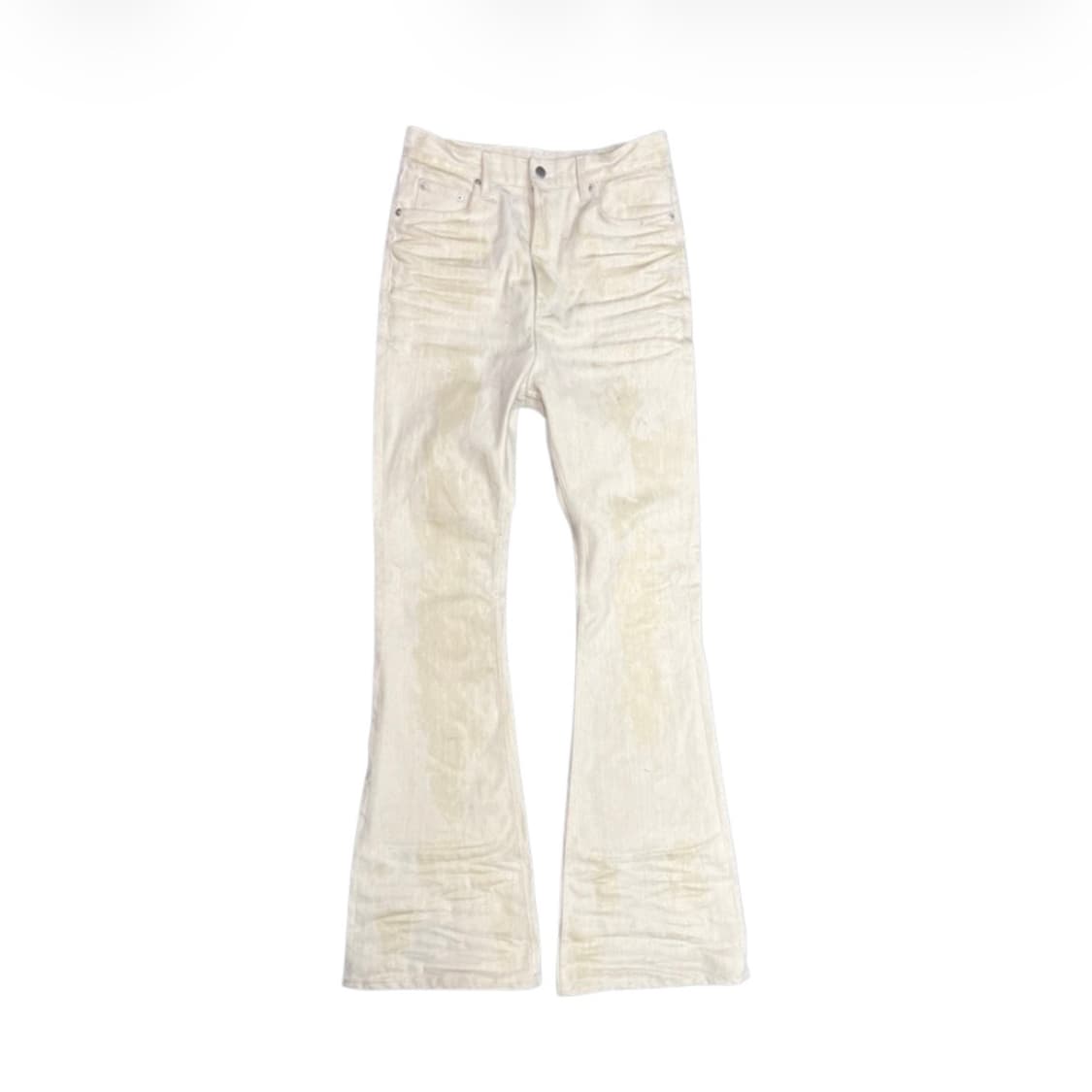 언더마이카 글레이셜 벨베틴 플레어드 진 아이보리 - 24FW 상품이미지1