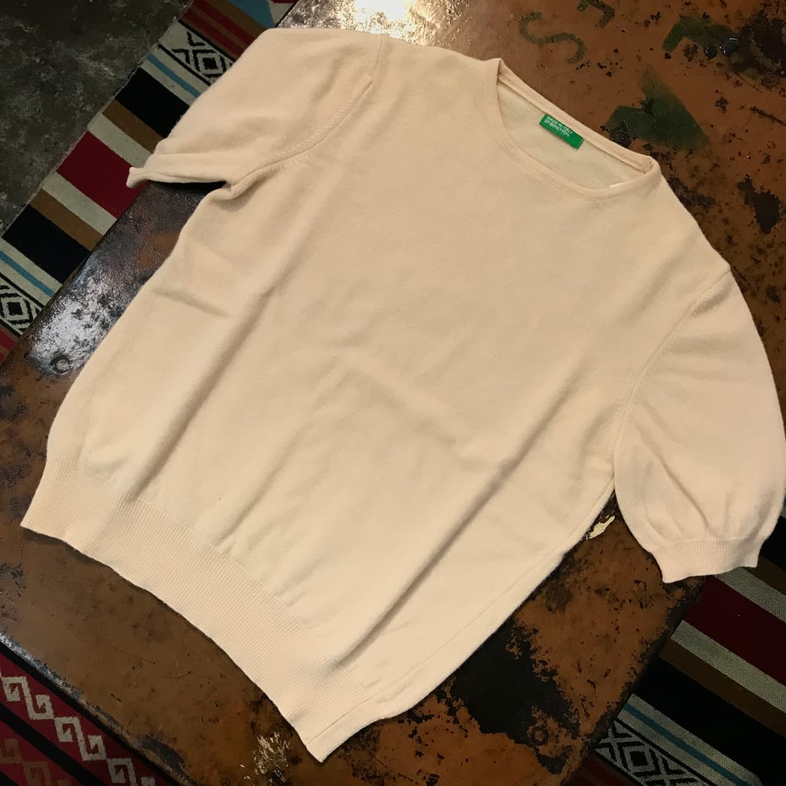 베네통 베이지 울 니트 여성 55 상품이미지2