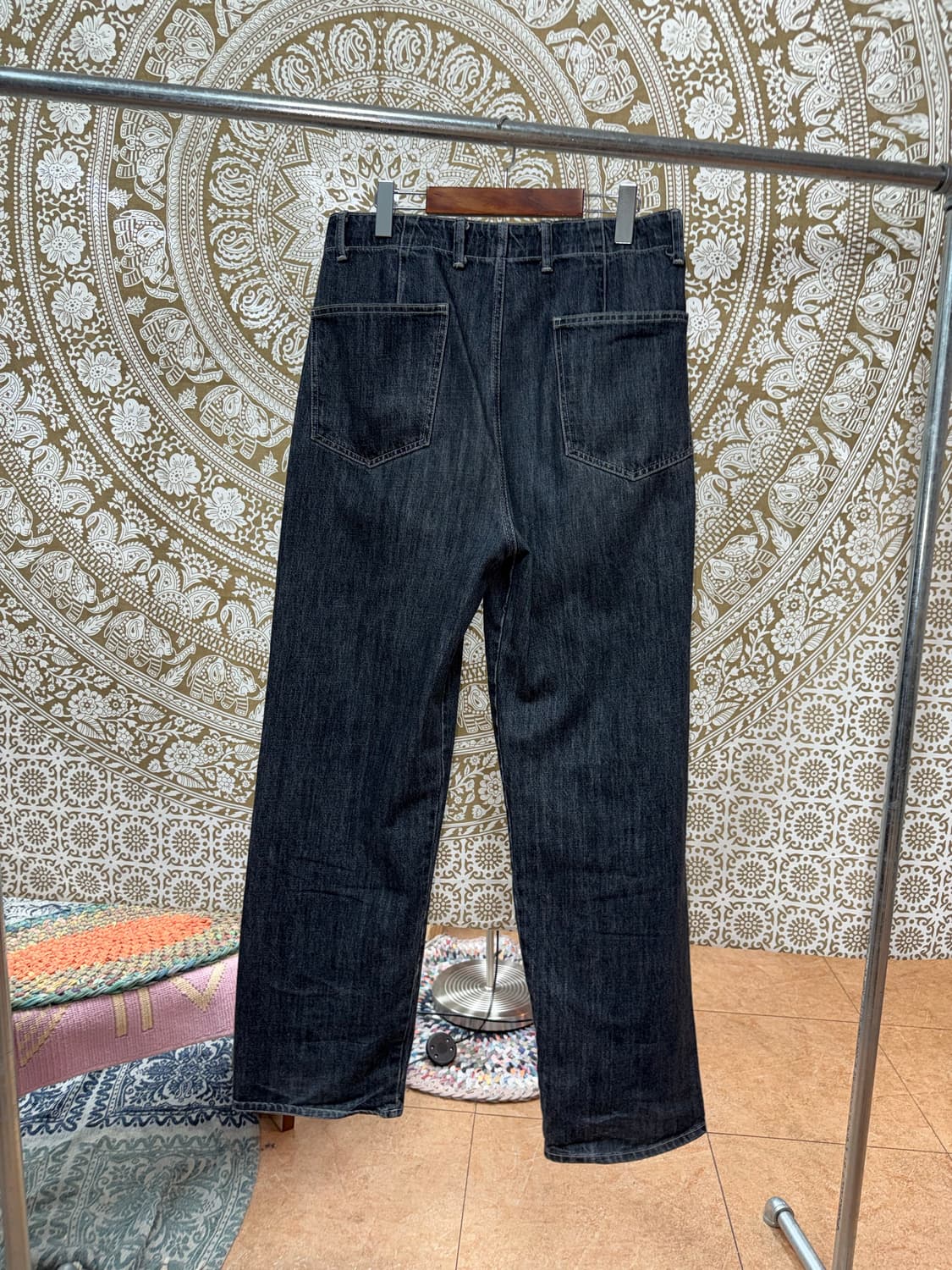 페이탈리즘 워싱 와이드 데님팬츠  상품이미지5