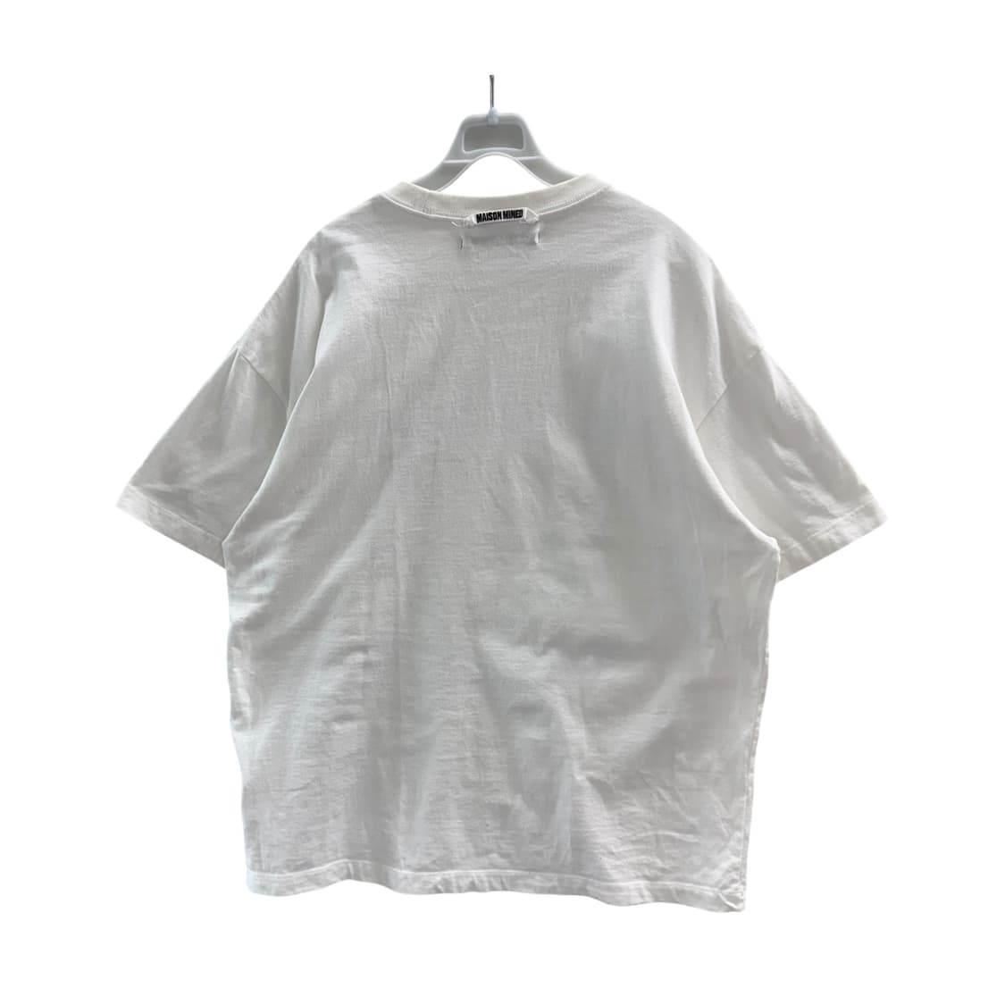 [M] 메종미네드 화이트 반팔 티셔츠 상품이미지4