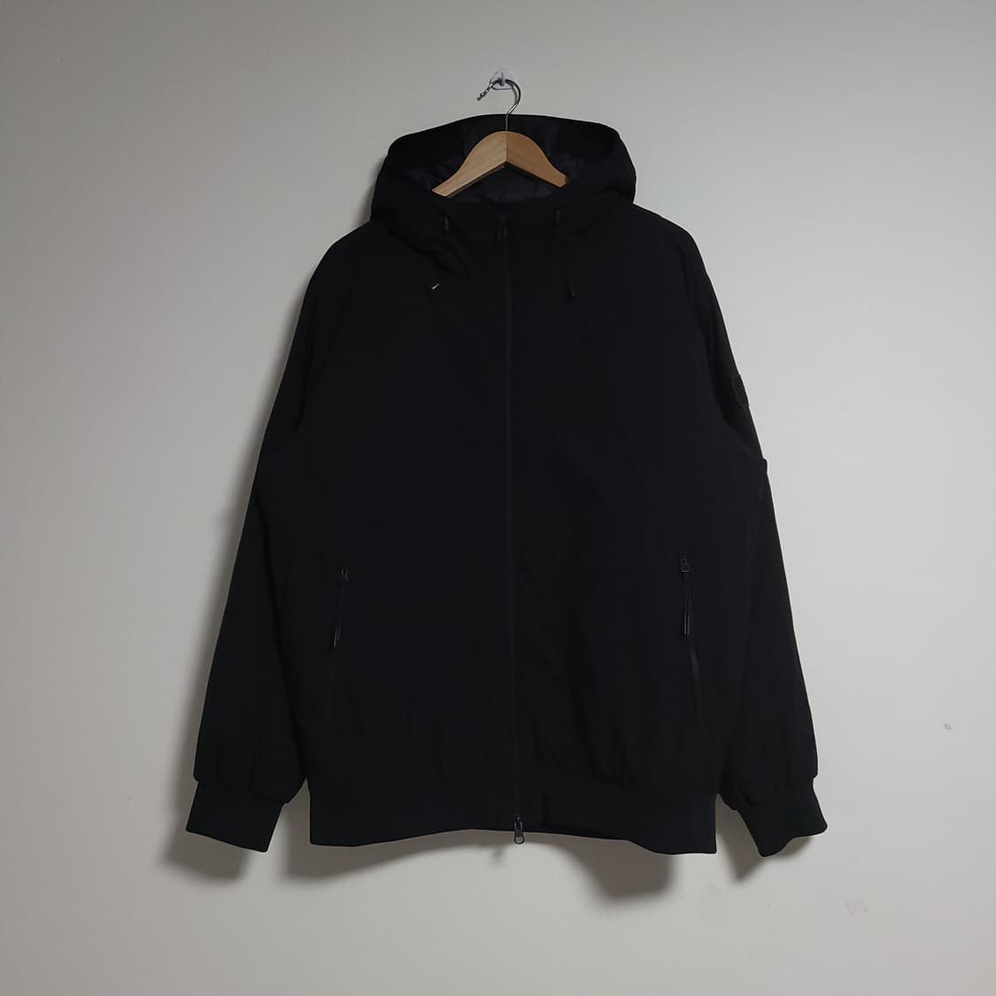 (L) XEXYMIX 젝시믹스 블랙 후드 패딩 점퍼 상품이미지1