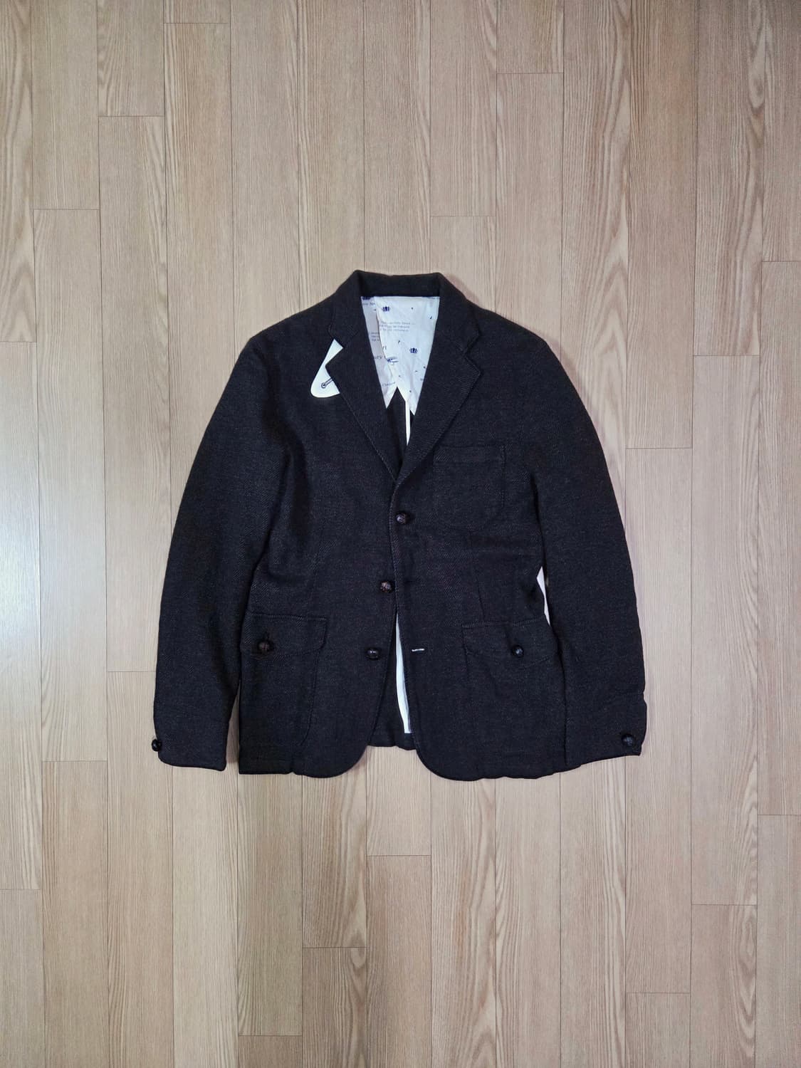 YUICHI SHOMOMA JAPAN 다크 브라운 울 재킷 상품이미지1