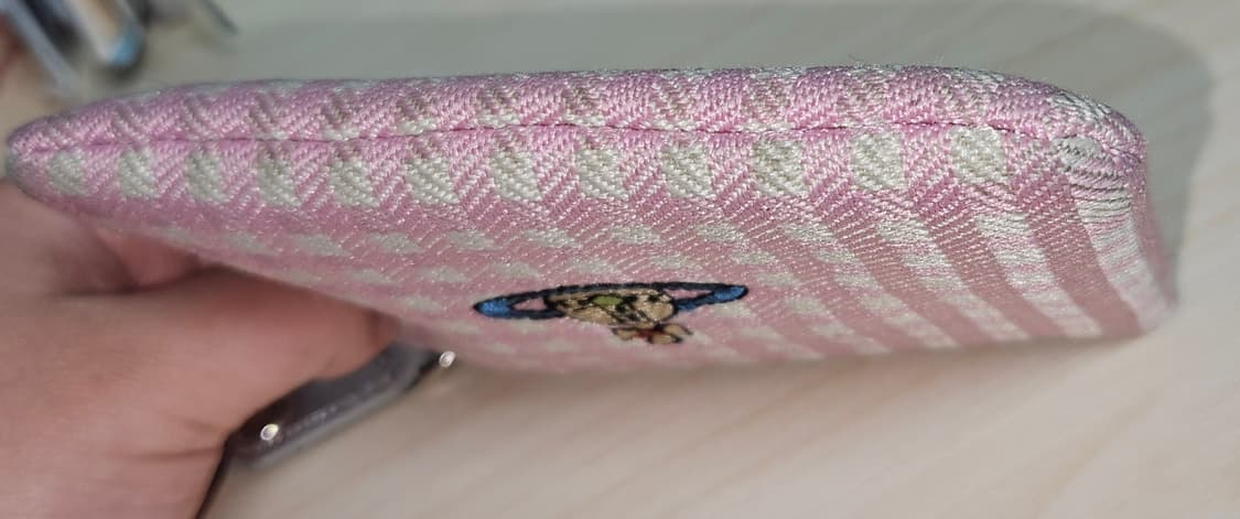 비비안웨스트우드 지갑/코튼 핑크 체크 빈티지 상품이미지5