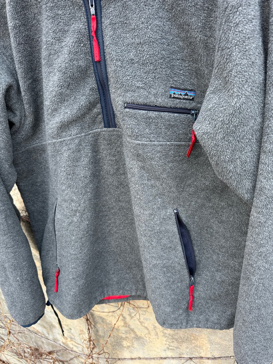80s 파타고니아 usa 초창기 글리쉐이드 플리스 후리스 자켓 그레이 상품이미지5