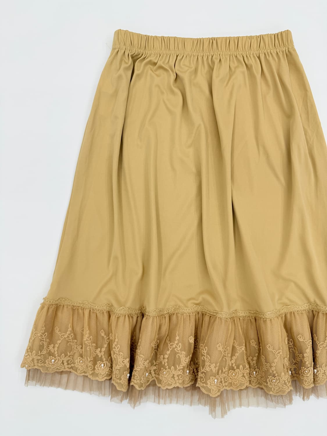 빈티지 Axes Femme 프릴 레이어드 미디 스커트 상품이미지2