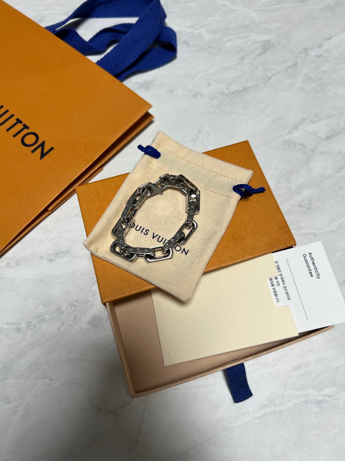 [M] 루이비통 버질아블로 모노그램 체인 팔찌 상품이미지1