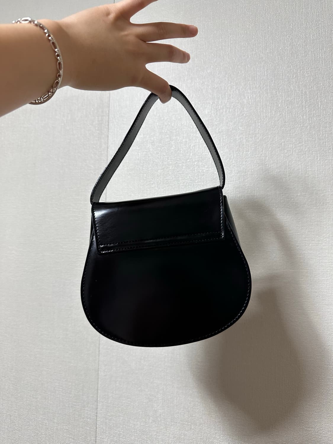 꼼데가르송 폴드 오버탑 미니백 블랙 상품이미지9