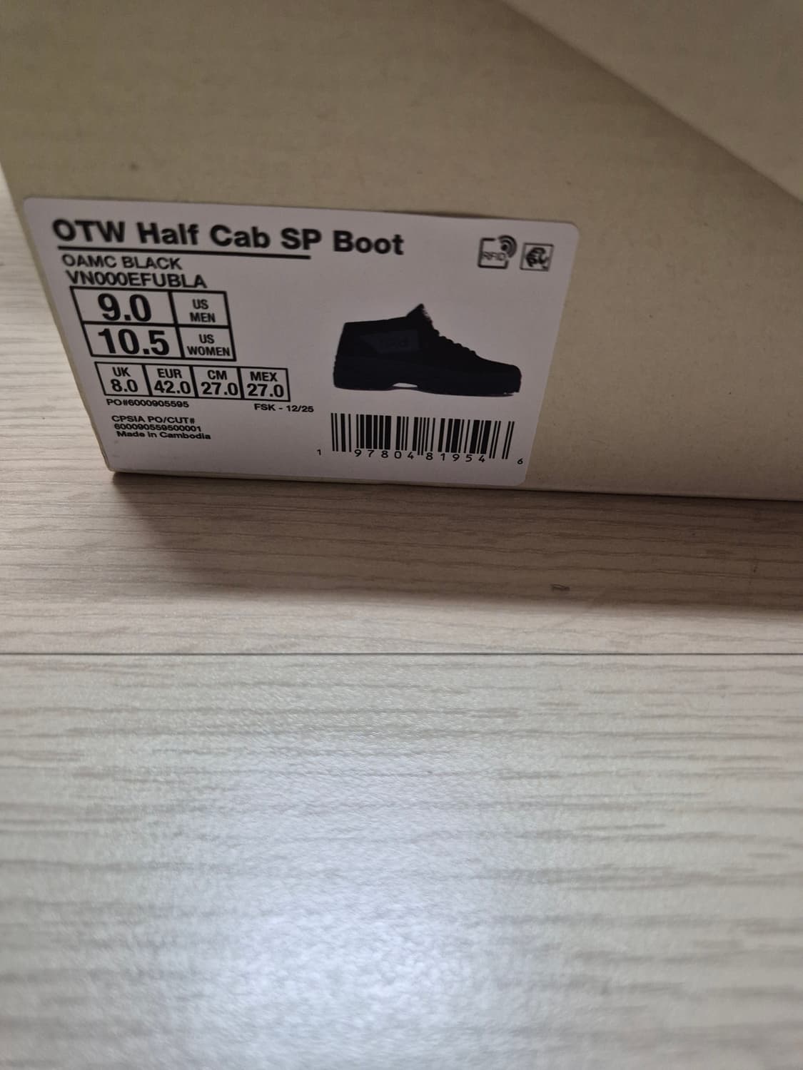 반스 otw x oamc 하프캡 부츠 상품이미지7