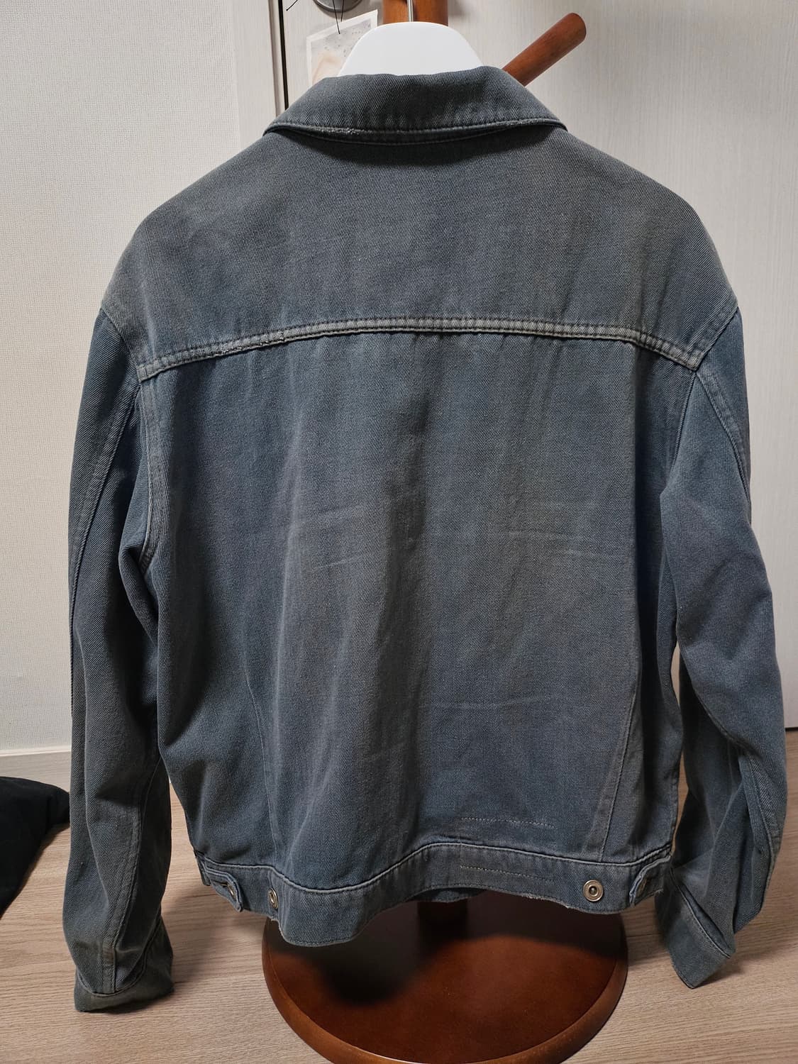 폴리테루 데님 트러커 자켓 (블루그레이) 상품이미지2