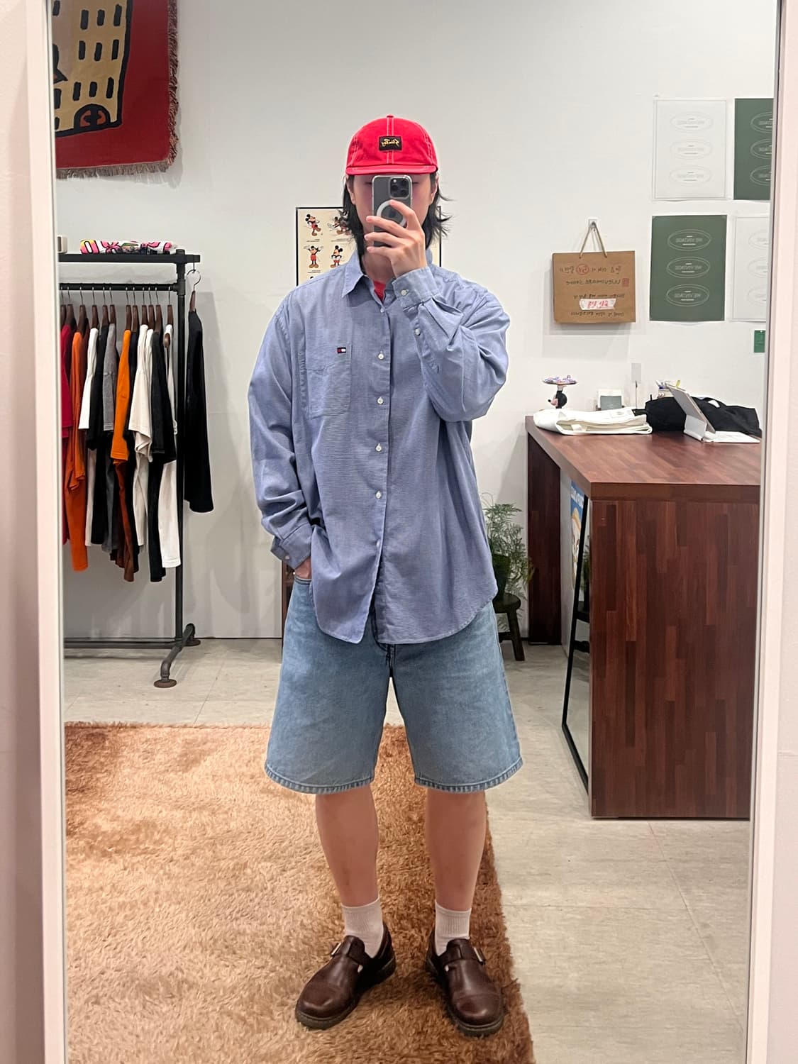 90s Tommy Hilfiger 타미힐피거 잔체크 셔츠 상품이미지2