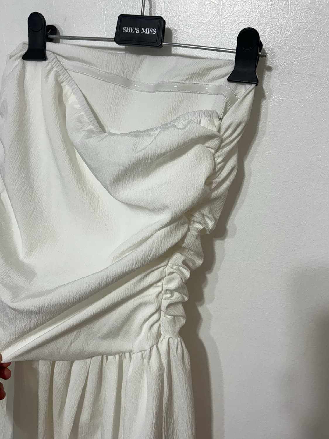 튜브탑 셔링 롱원피스 상품이미지2