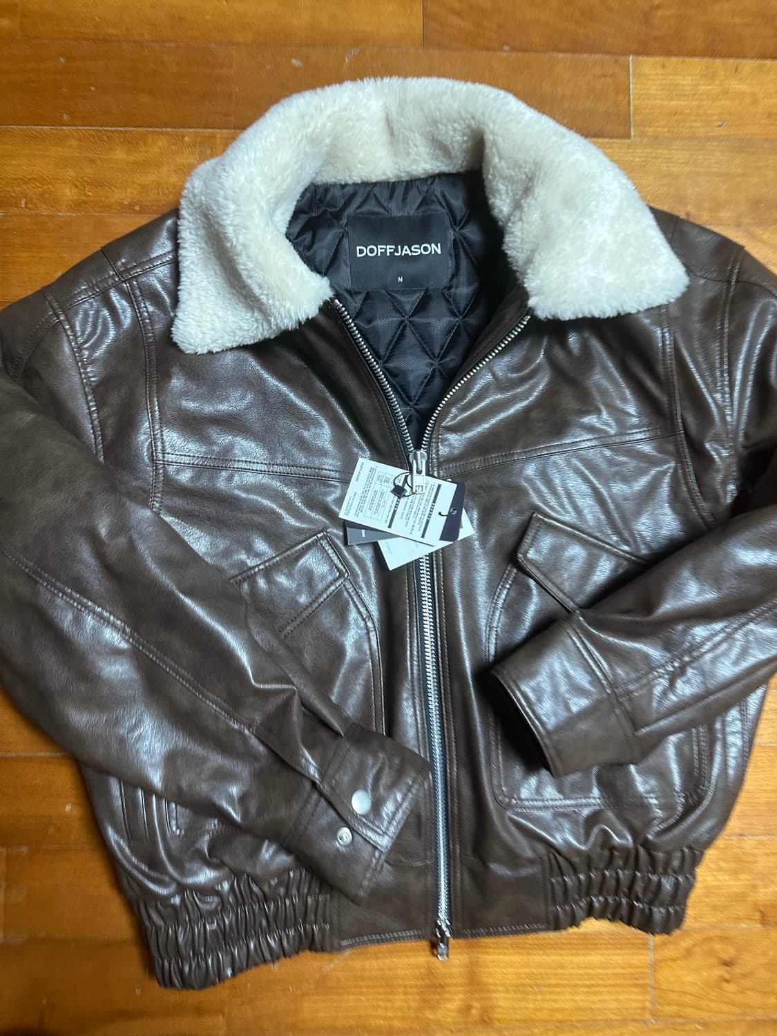 도프제이슨 시어링 카라 CWU 브라운 자켓 M 상품이미지5