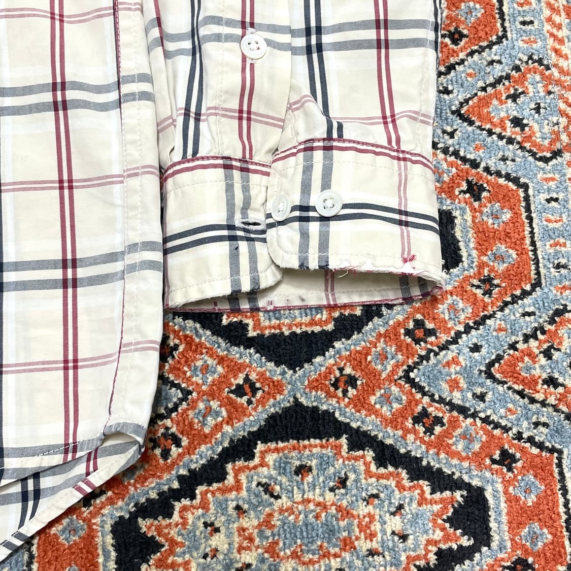 빈폴 베이지 체크 셔츠 남성105 상품이미지4