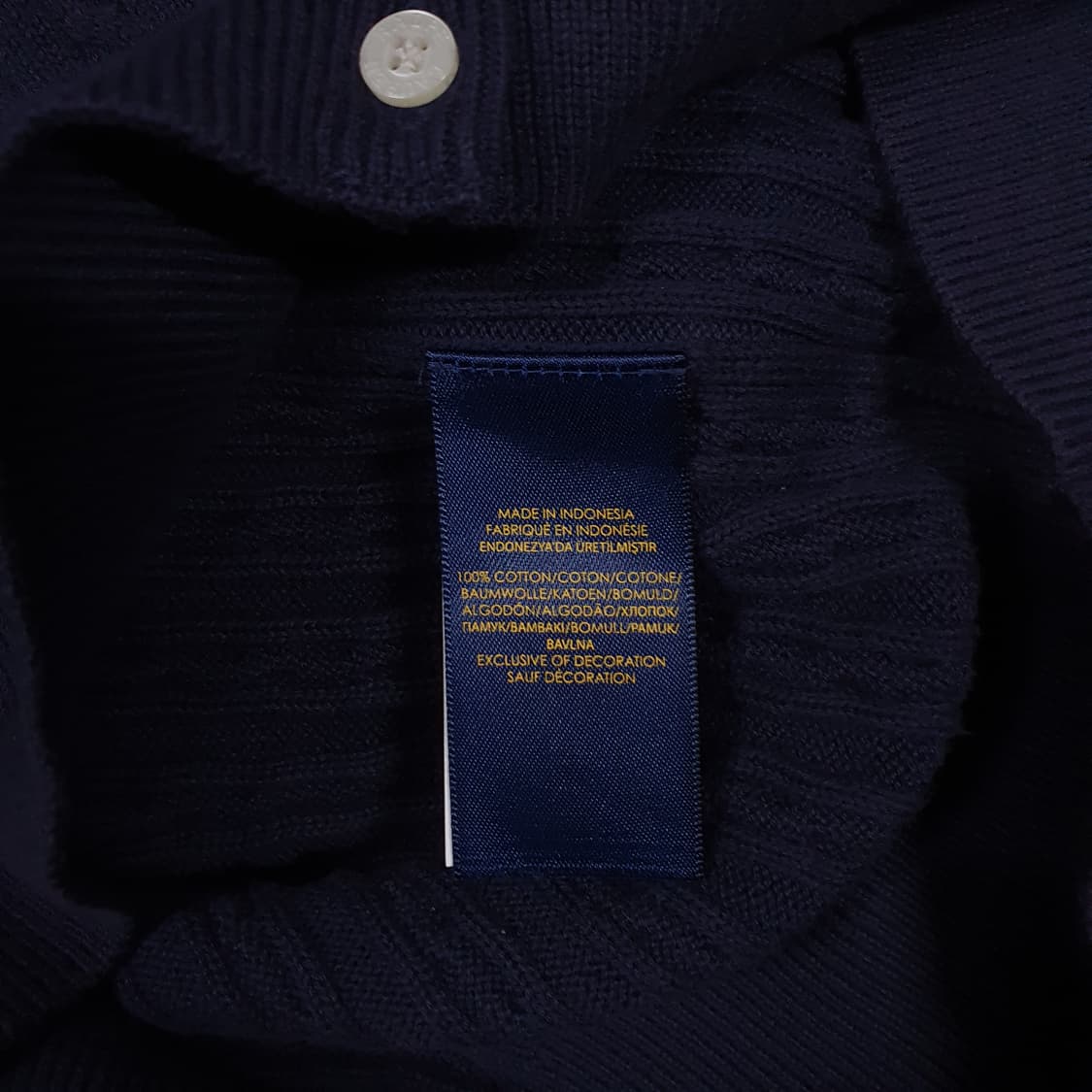 여성) 폴로 랄프로렌 신형 걸즈 포니 케이블 니트 꽈배기 가디건 네이비 상품이미지7