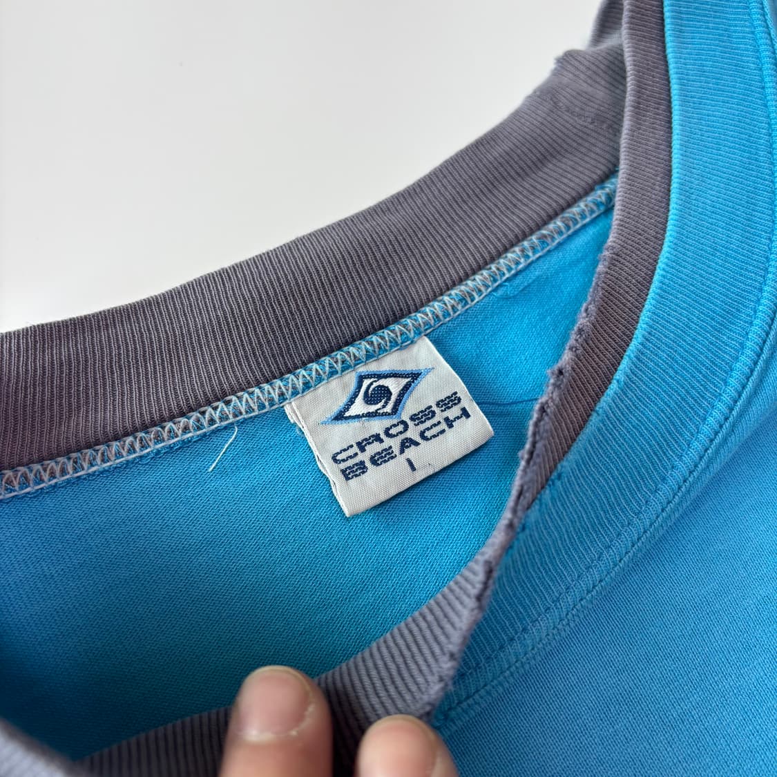 크로스 비치 레이어드 디테일 그래픽 티셔츠 상품이미지3