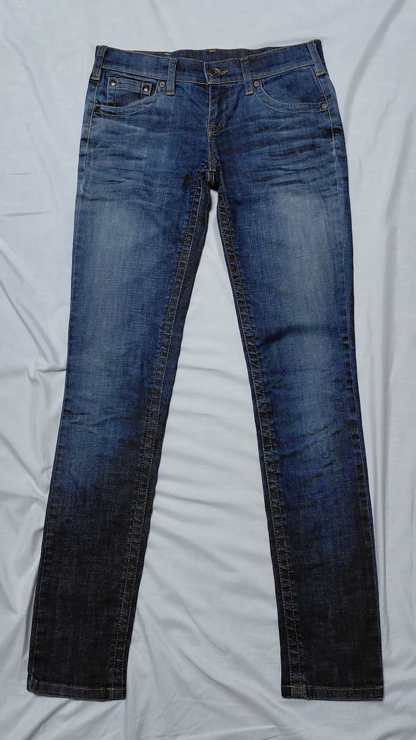 [BENETTON] 베네통 레더 패치 슬림 스트레치 데님 (26) 상품이미지2