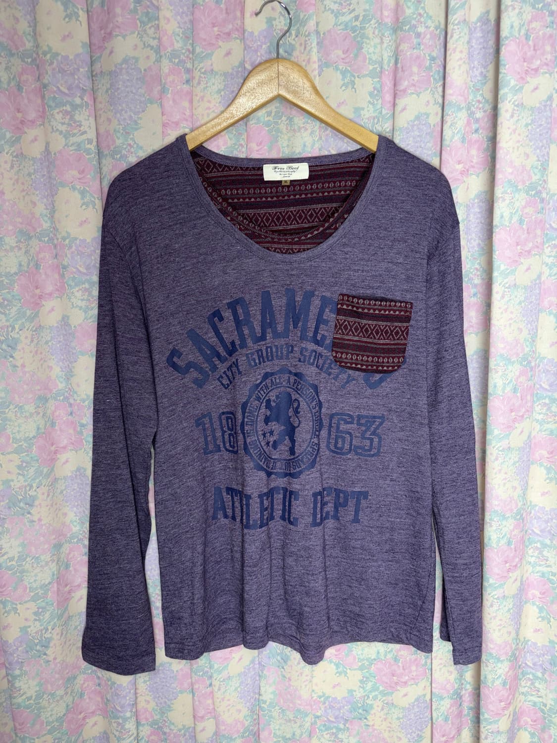 퍼플 레이어드 긴소매 티셔츠 상품이미지5