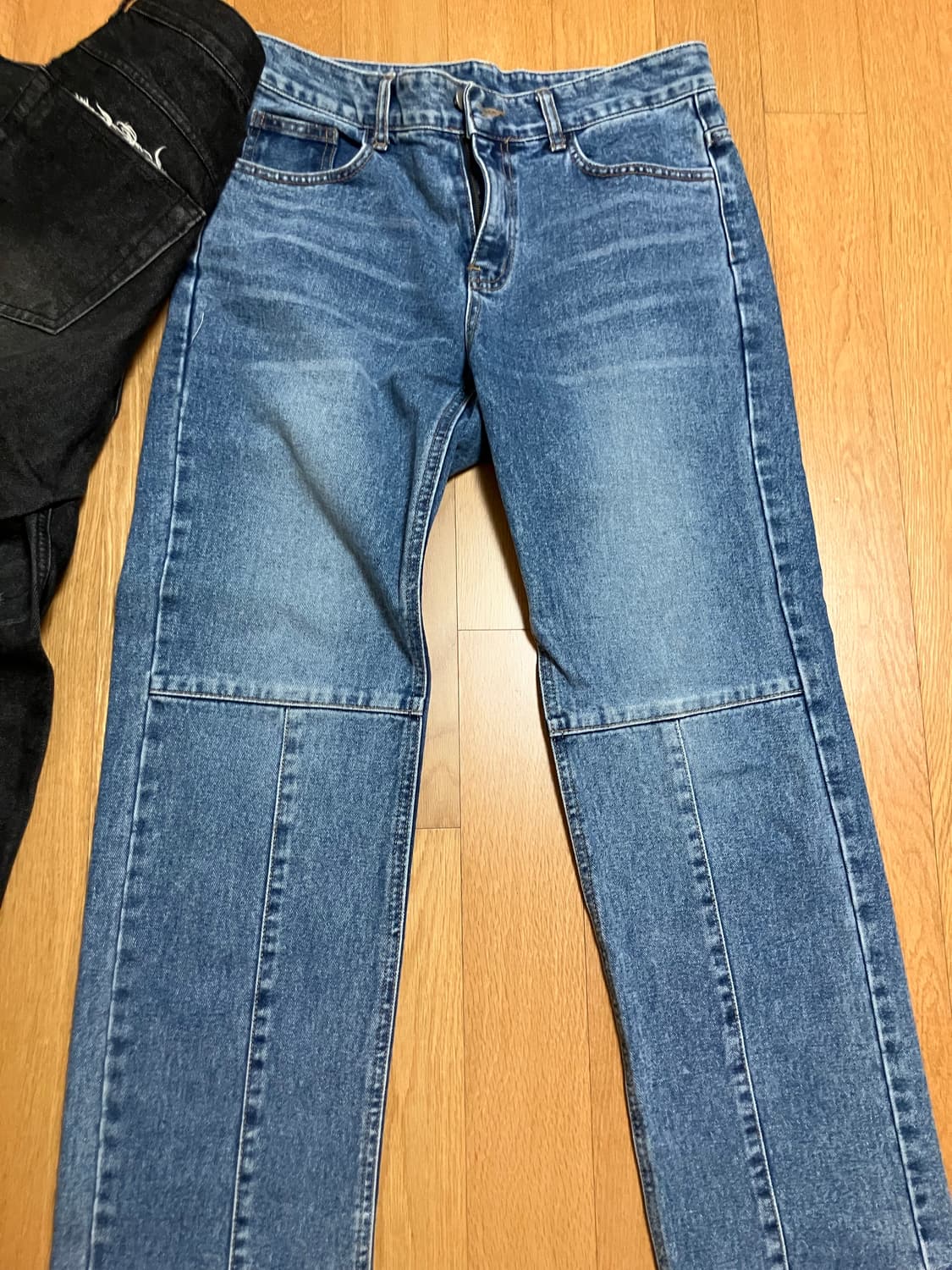 [일괄판매] 블랙아웃 카펜터 데님, 연청 포인트데님 상품이미지8