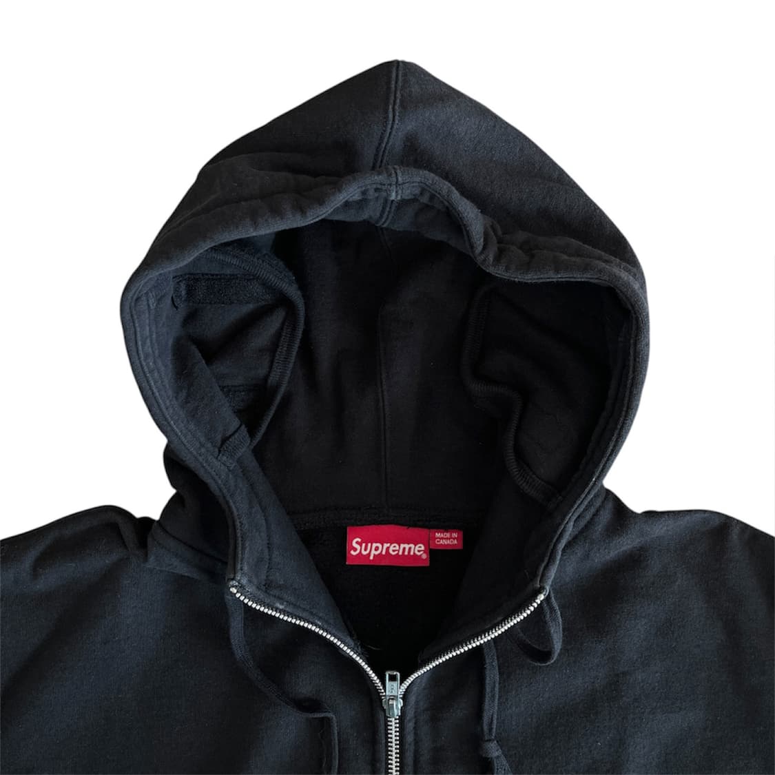 슈프림 스몰 박스 페이스마스크 집업 후드 블랙 상품이미지4