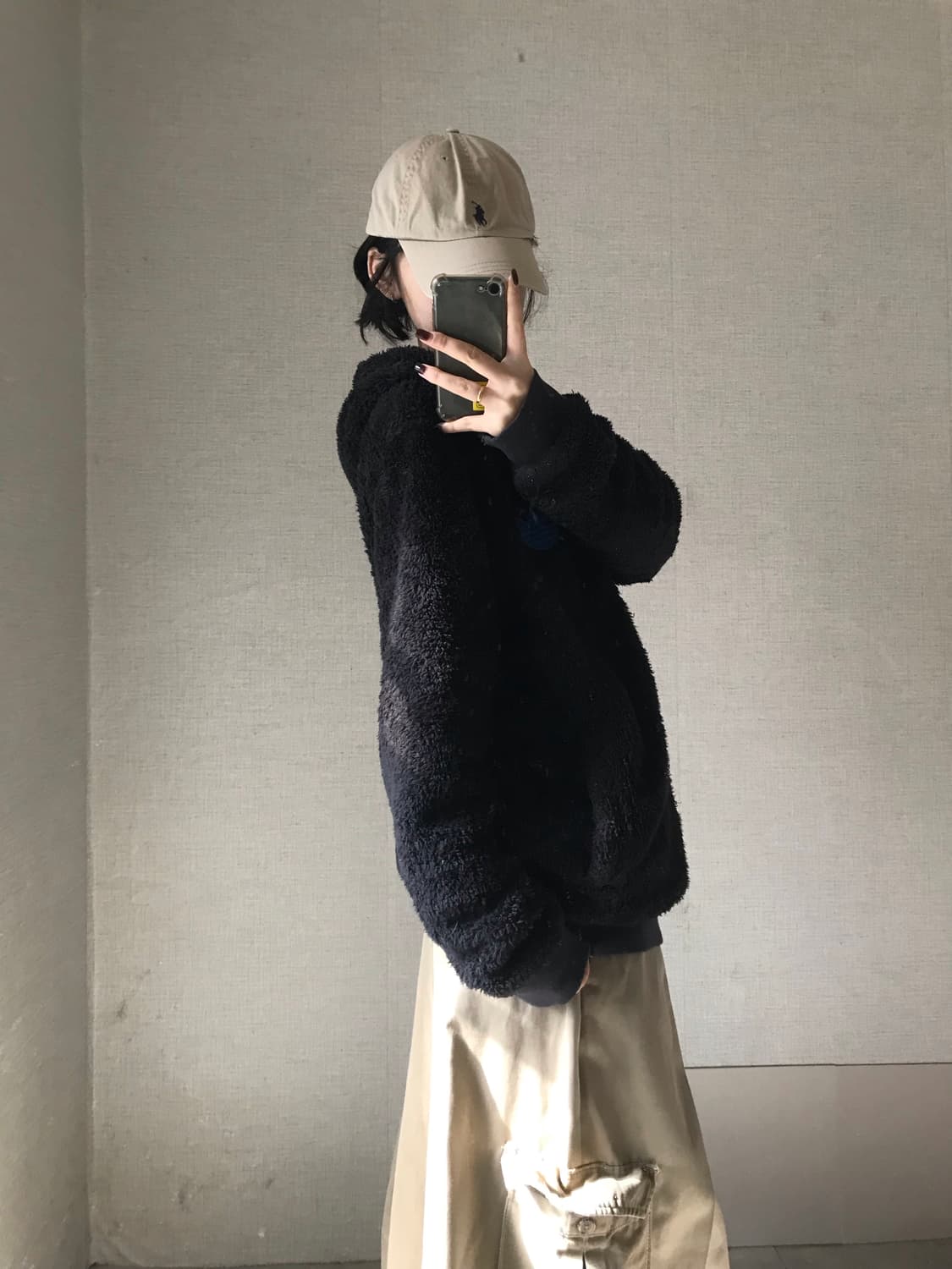 아디다스 블랙 빅로고 후리스  상품이미지4