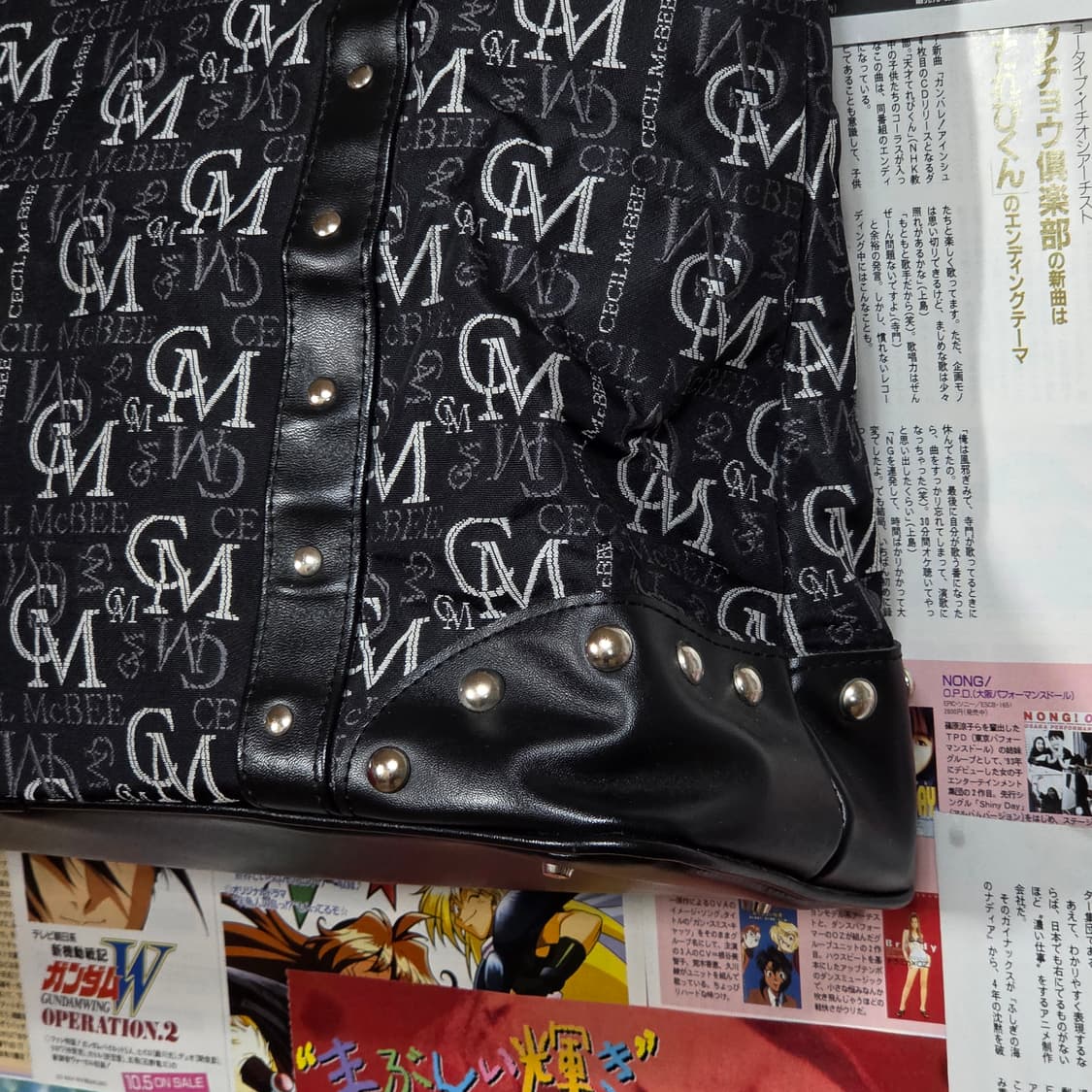 JPN 세실 맥비  모노그램 펑크 갸루 블랙 숄더백 상품이미지7