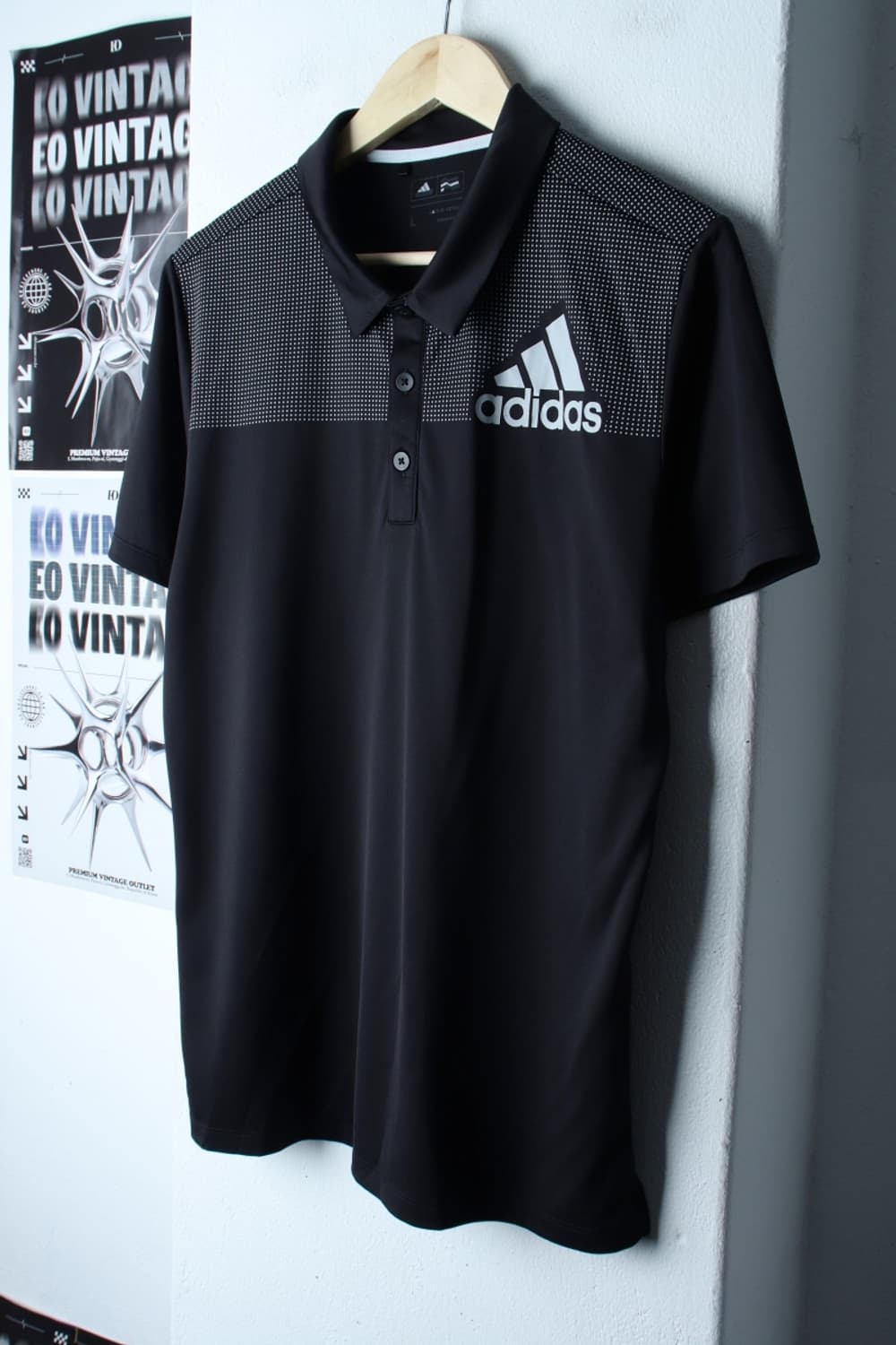 (L-XL) 아디다스 반팔 카라 티셔츠 골프 기능성 빅로고-H31750 상품이미지1