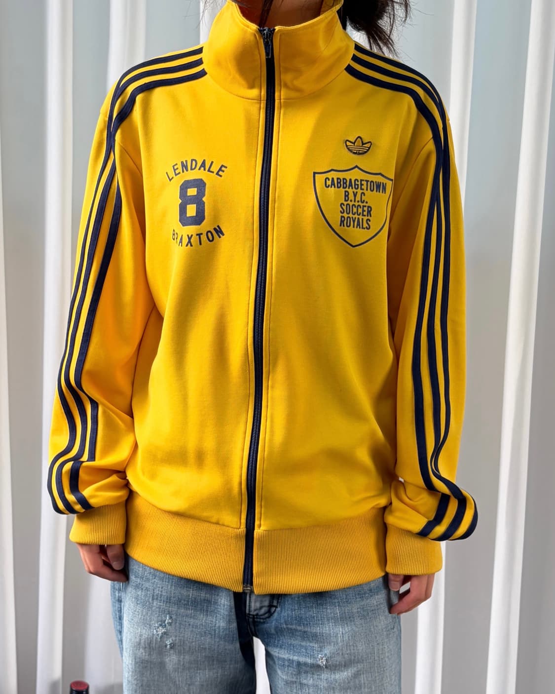 [M]아디다스 캐비지타운 로얄 트레포일 트랙탑 져지 상품이미지1