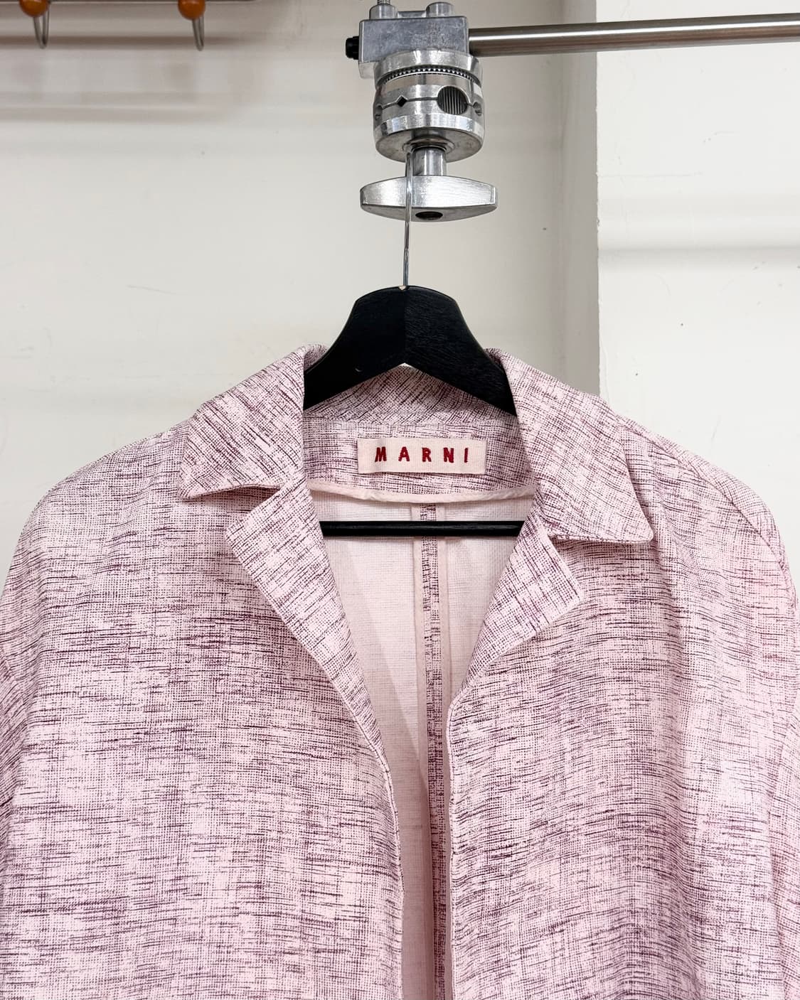 마르니 핑크 텍스처드 숕트 슬리브 자켓 상품이미지2