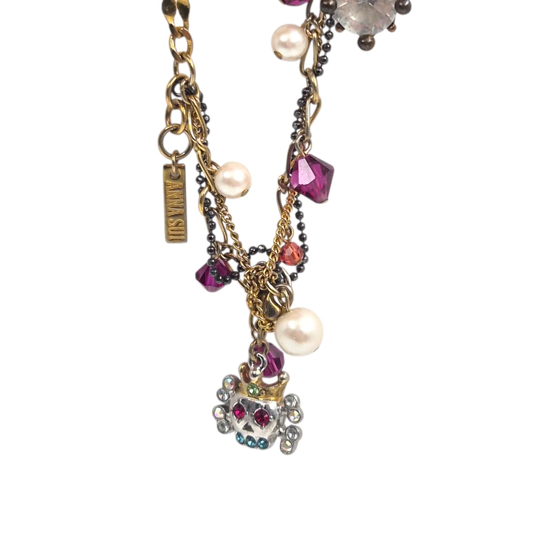 06s 한정 안나수이 스컬 레이어드 팔찌 상품이미지5