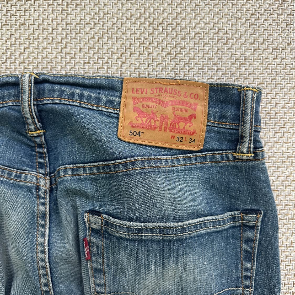 W32L34 504 리바이스 데님 청바지 0408D 상품이미지3