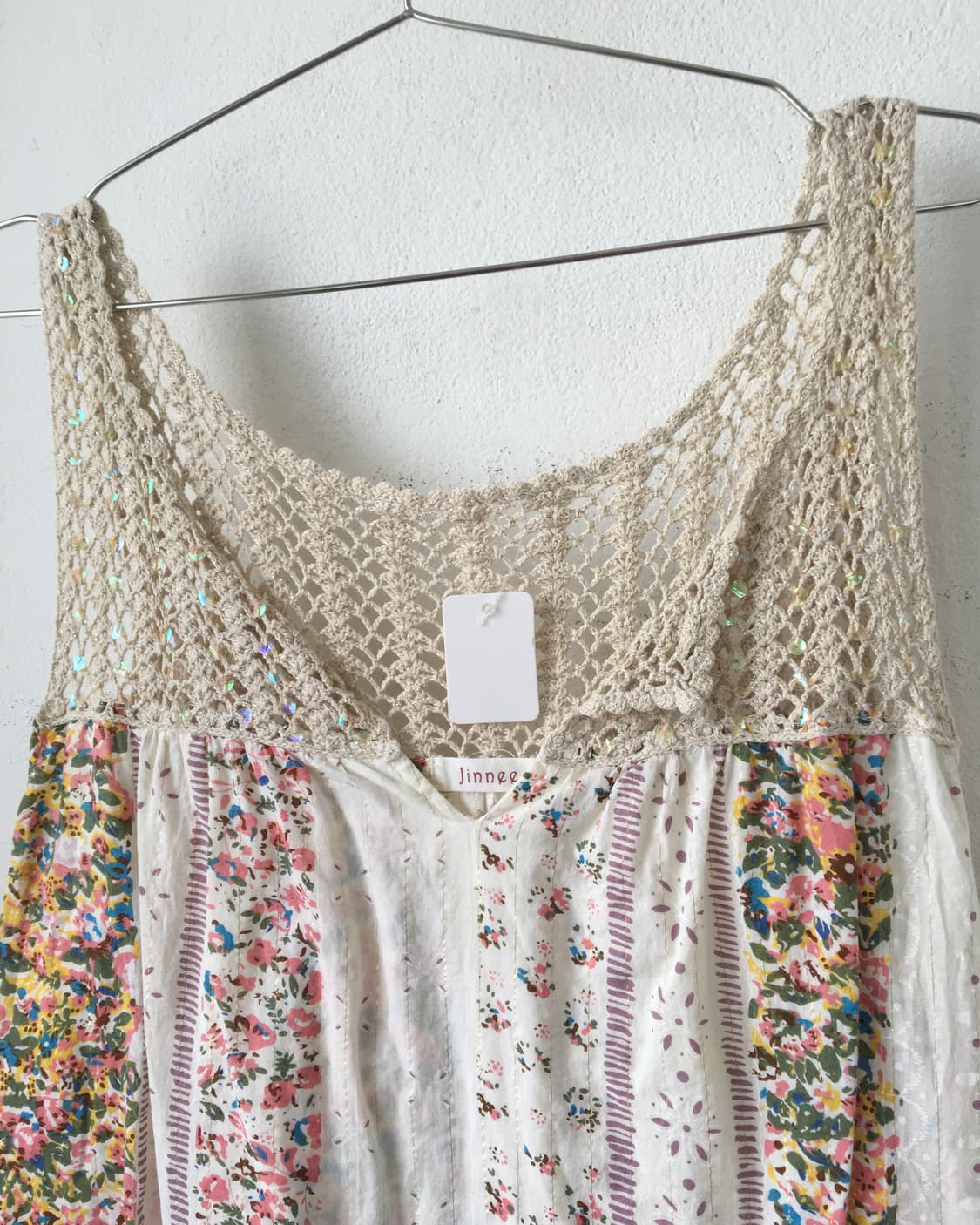 Crochet point patch work sleeveless 상품이미지5
