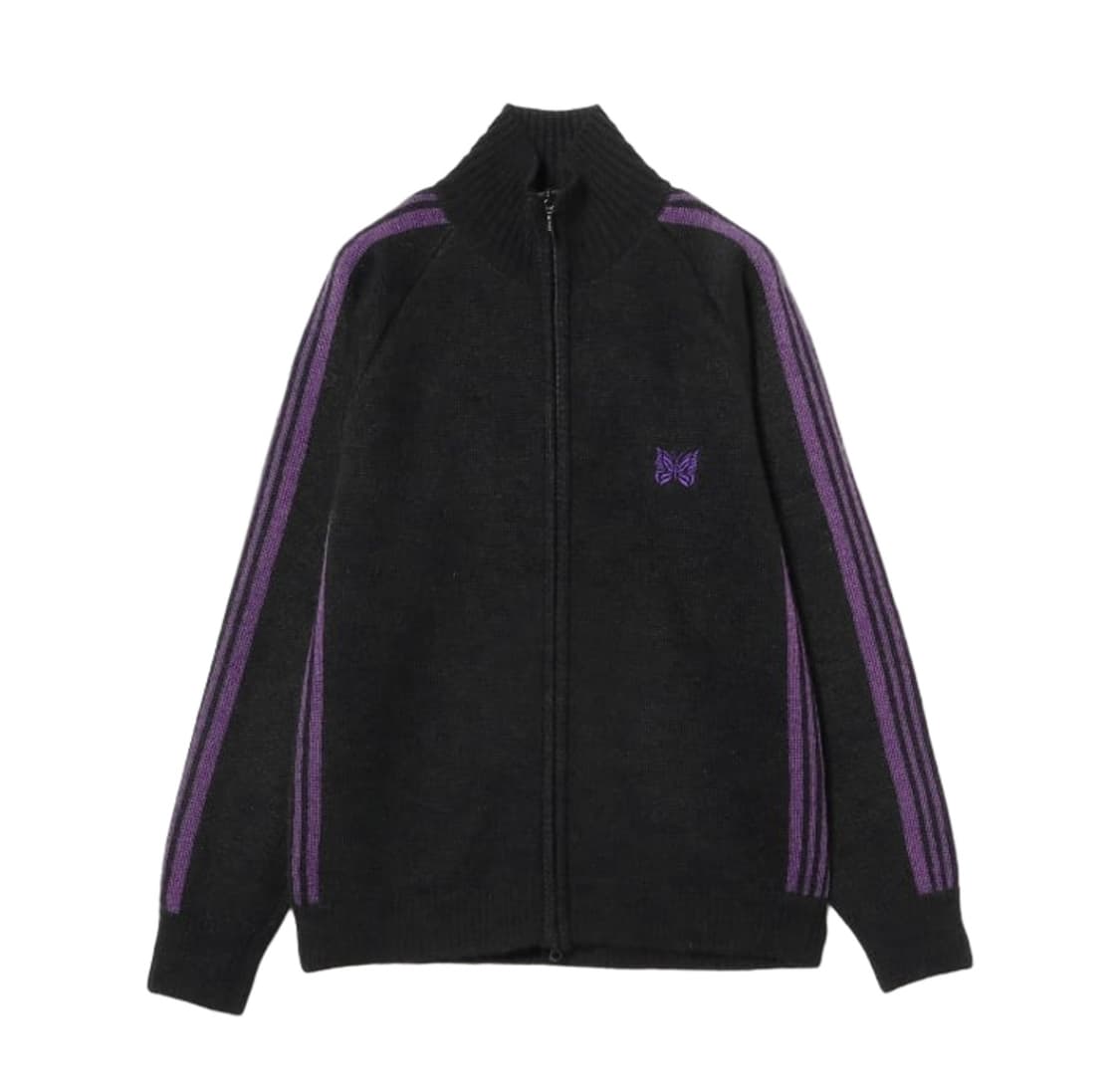 [M] 니들스 x 빔즈 모헤어 트랙 자켓 블랙 퍼플 상품이미지6