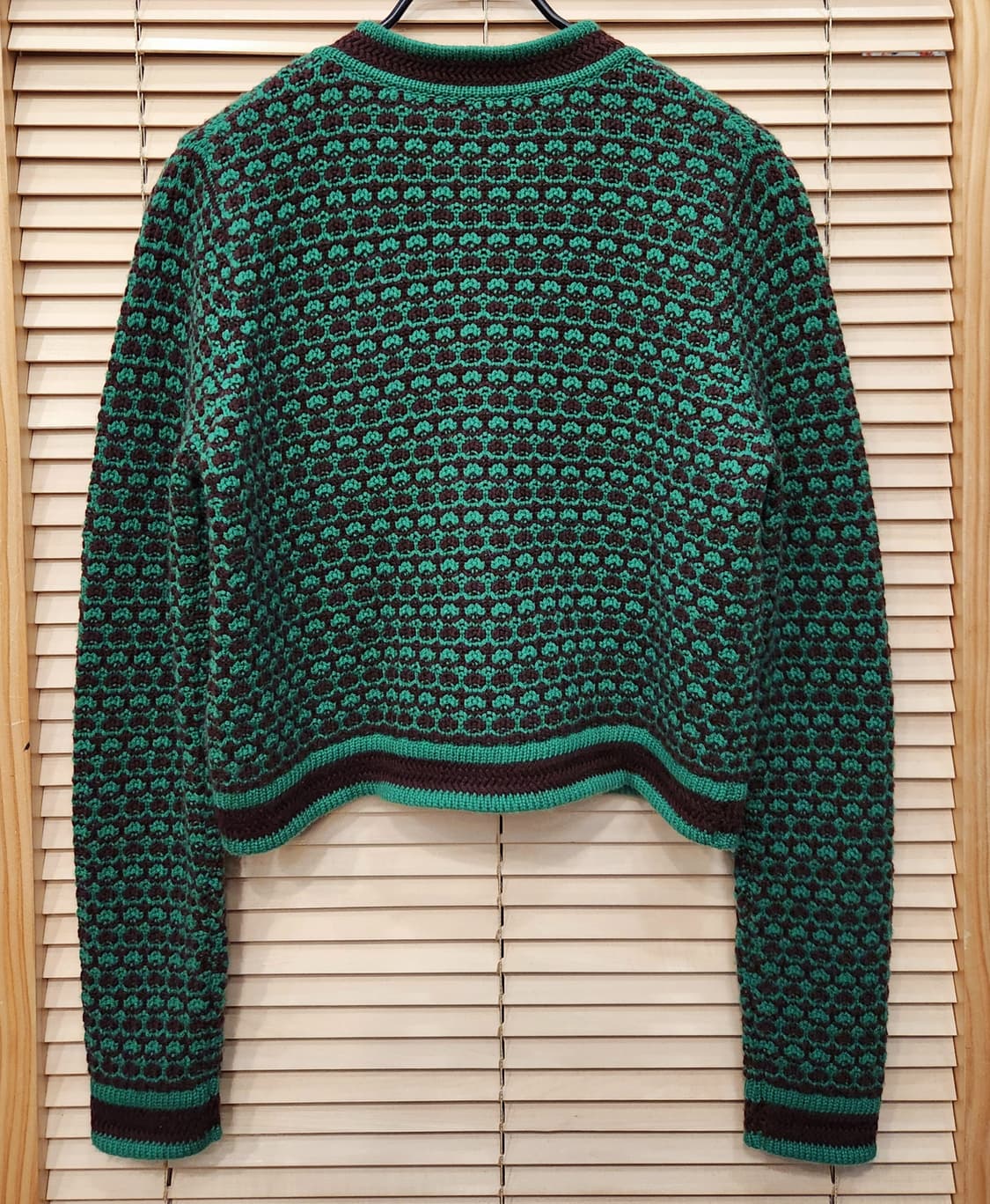 (새상품급)히말라얀캐시미어 명품 그린 니트가디건 상품이미지2