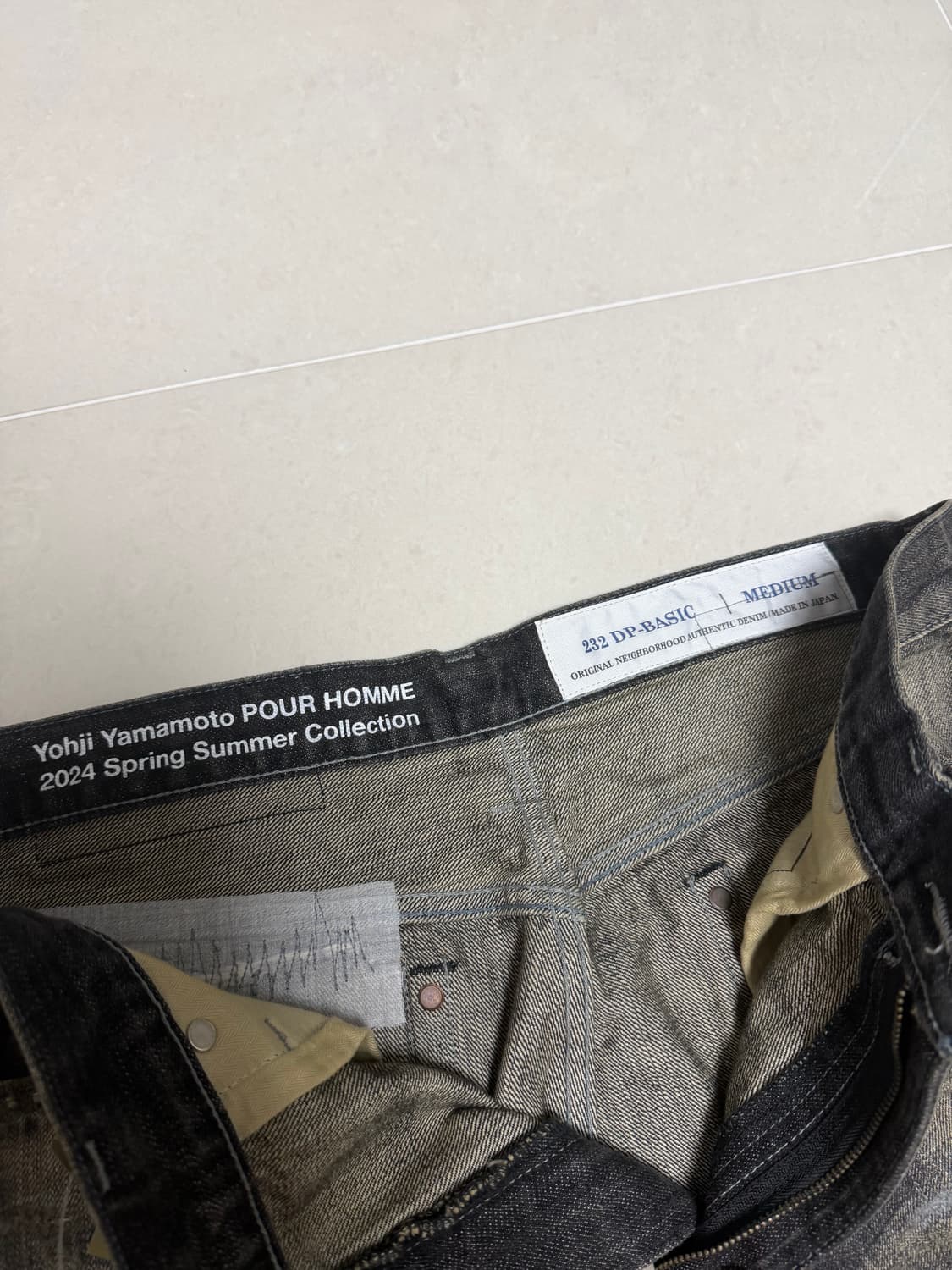 요지야마모토 네이버후드 데님팬츠 상품이미지2