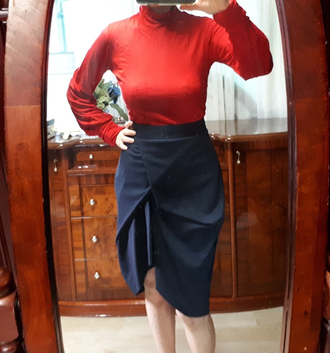 새상 프랑스 모르간 로맨틱 나팔소매 모달 셔츠  상품이미지5