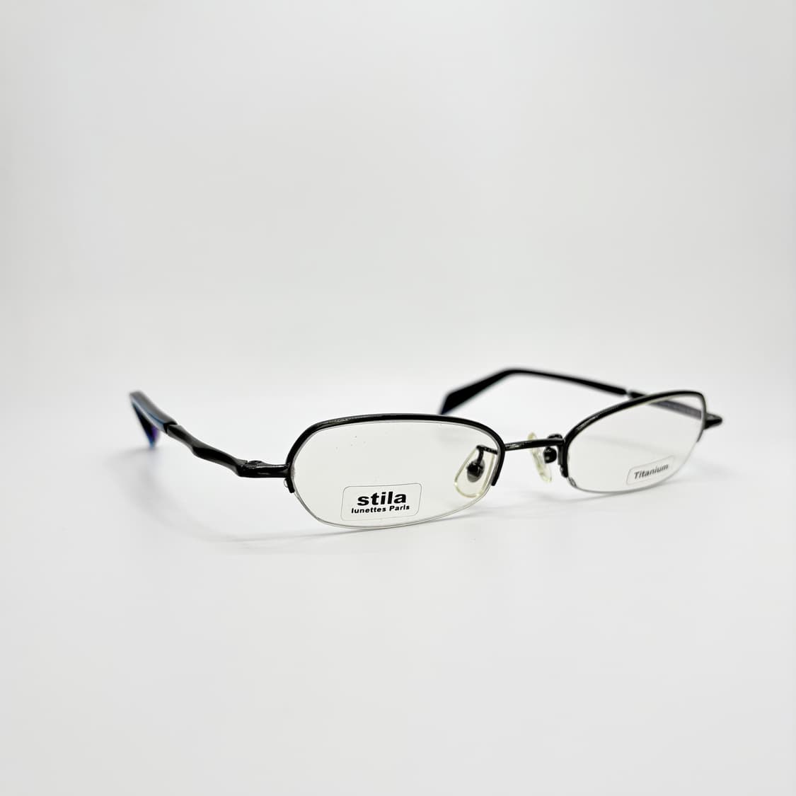 STILA LUNETTES 그레이블루 티타늄 반무테 상품이미지2