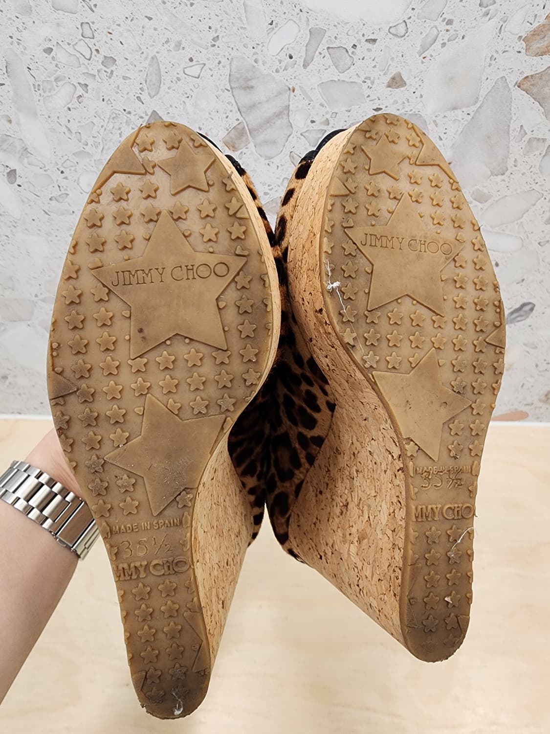 지미추 네오파드 오픈토 웨지힐 35 1/2 상품이미지5