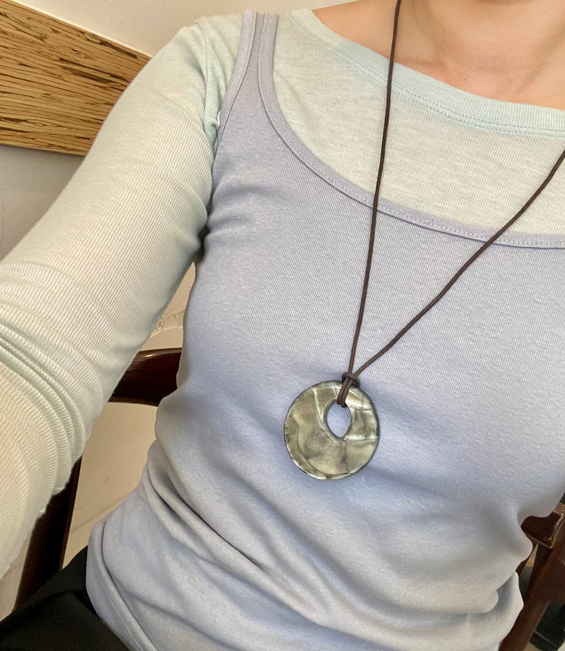 빈티지 원형 팬던트 목걸이 상품이미지1