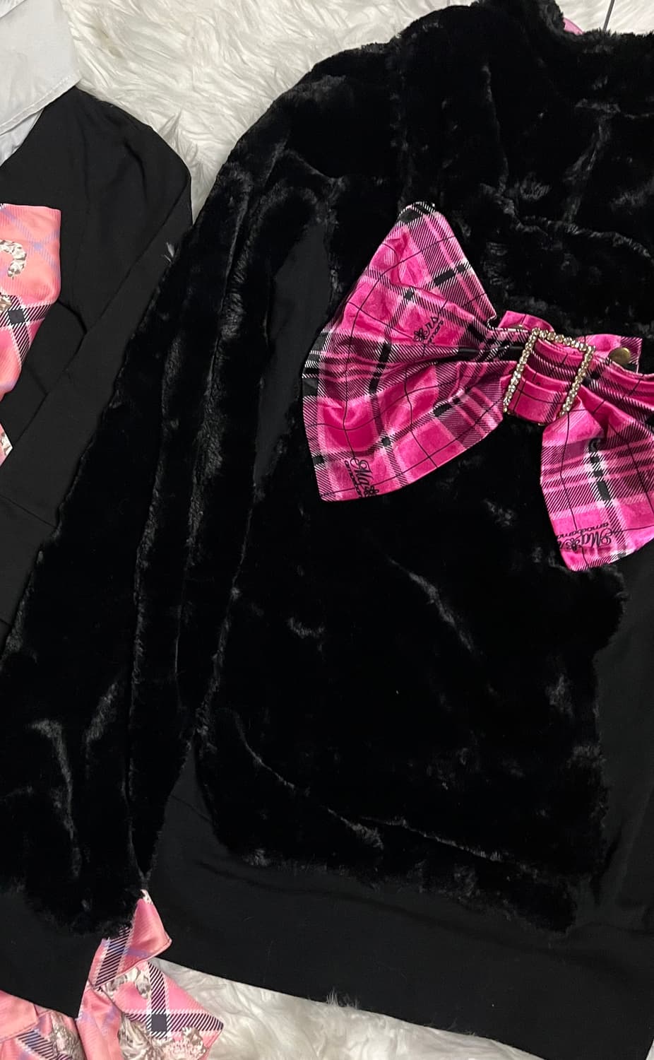 Ma*rs 마즈 sugargloss 리본 퍼후드 상품이미지2