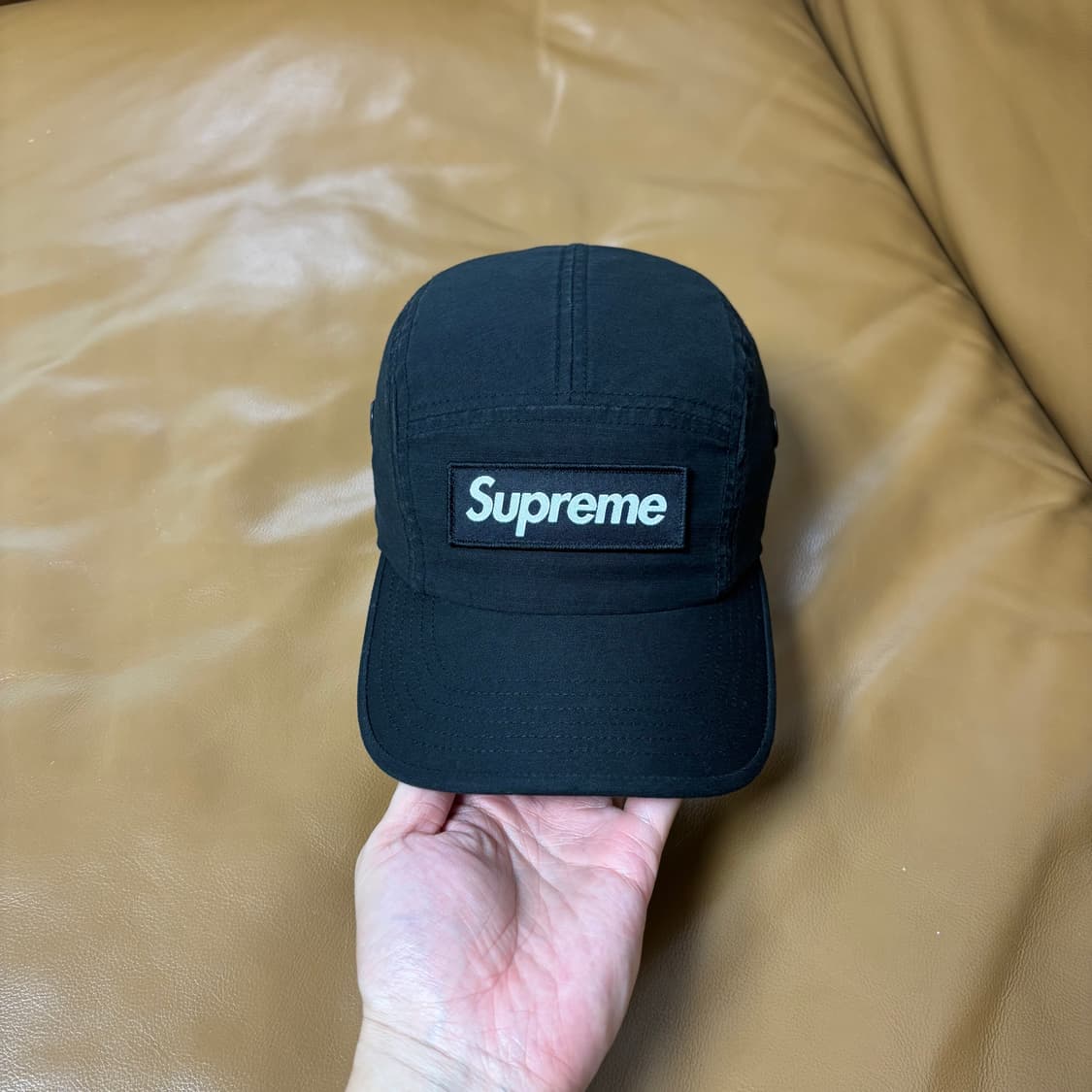 Supreme 슈프림 22fw 밀리터리 워시드 블랙 캠프캡 모자 상품이미지2